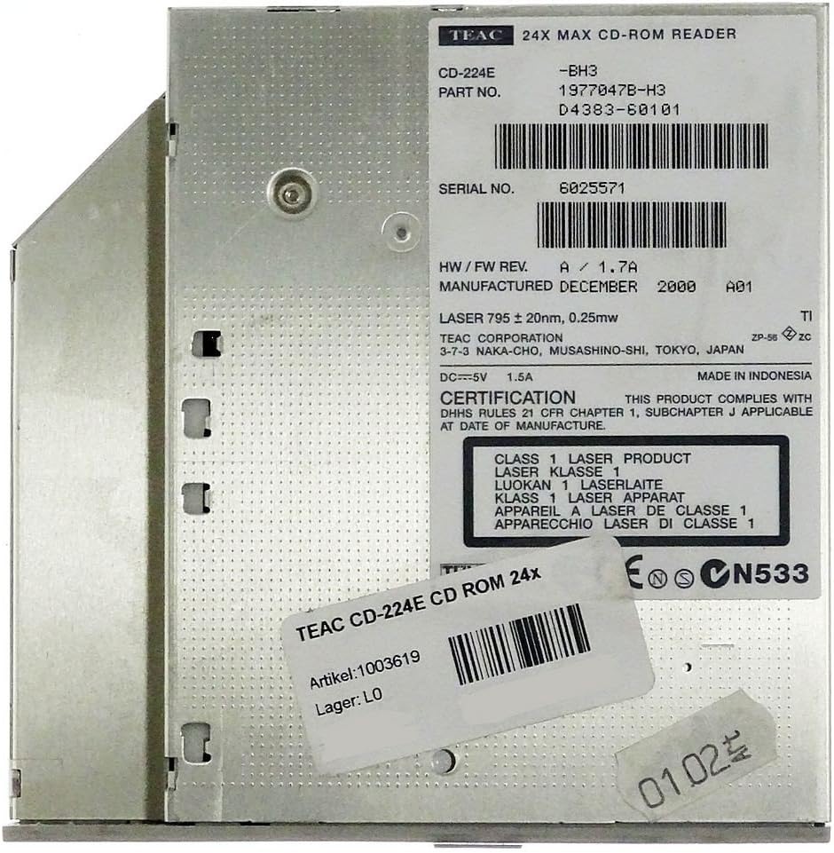 Slim Line CD-ROM Drive Teac CD-224E