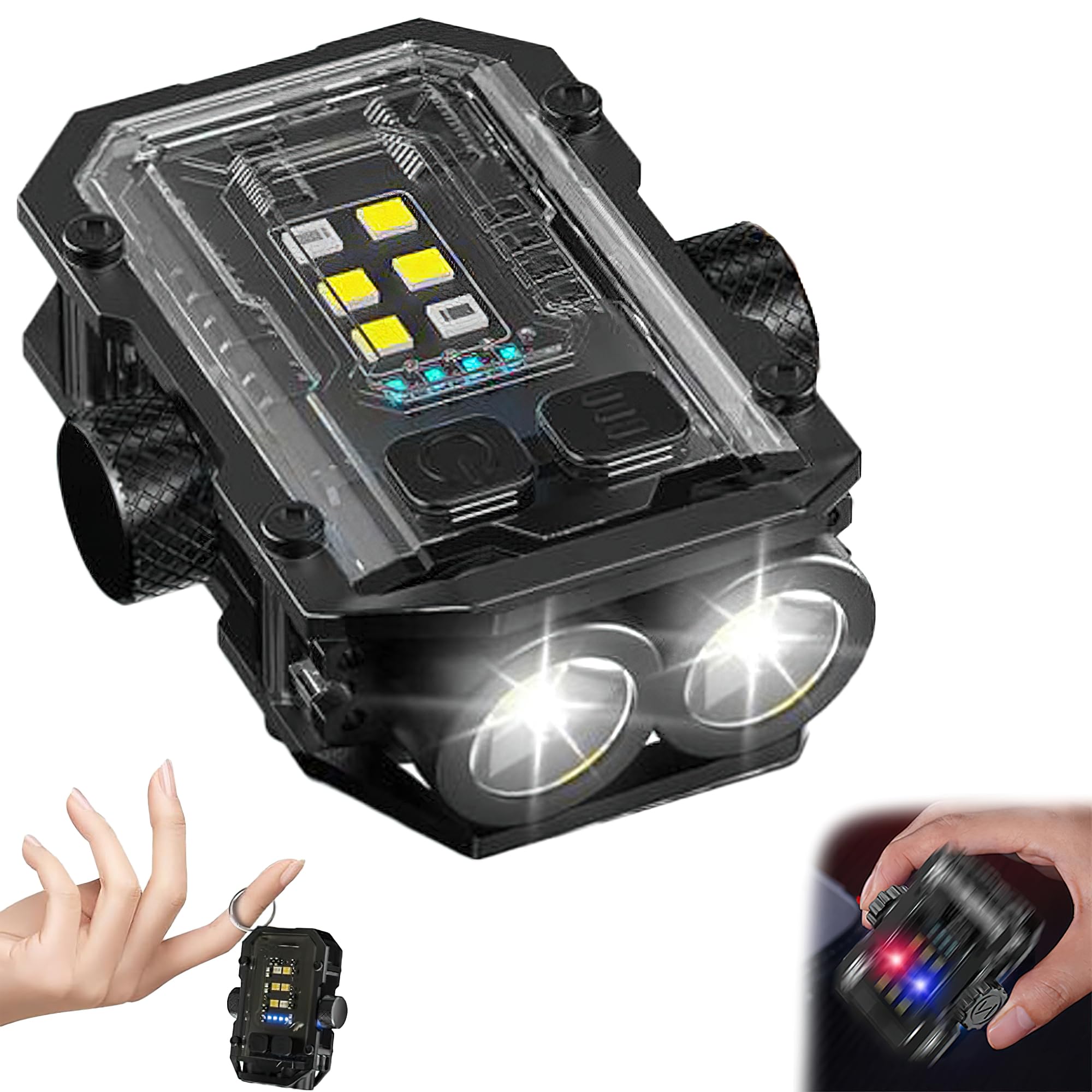 AVEDIA EDC Flashlight Mini Torch - 1000 Lumens COB LED Light - Small Rechargeable Keychain Camping Pocket Flashlight - USB Magnetic Spinner Key Chain - Powerful and Compact Torch for Carry (B0DF68MCNV) Amazon Price History, Amazon Price Tracker