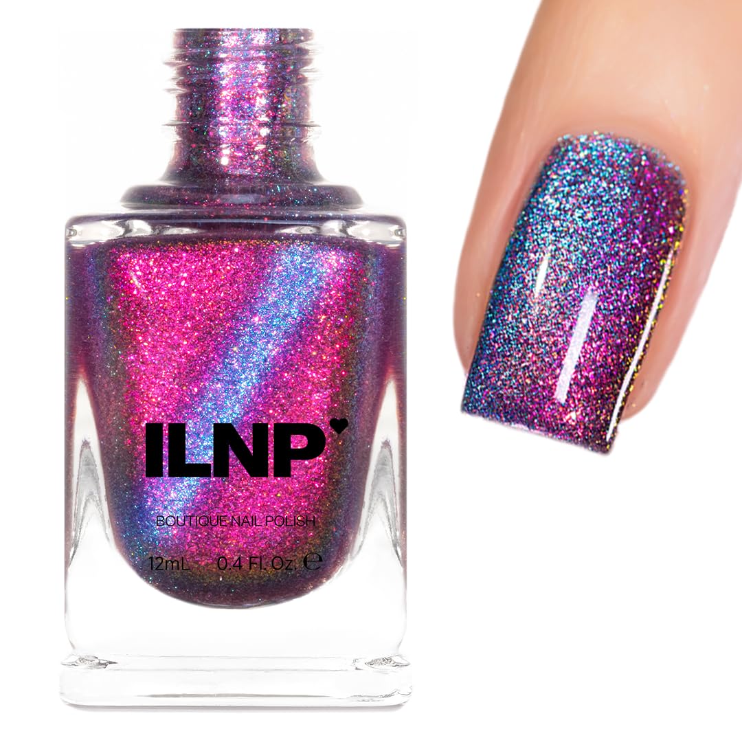 ILNP Flip Side - Pink to Blue Magnetic Shimmer Nail Polish