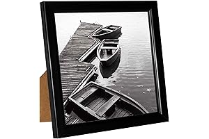 Giverny Black Picture Frame - 5x5: Modern Elegance for Your Cherished Memories
