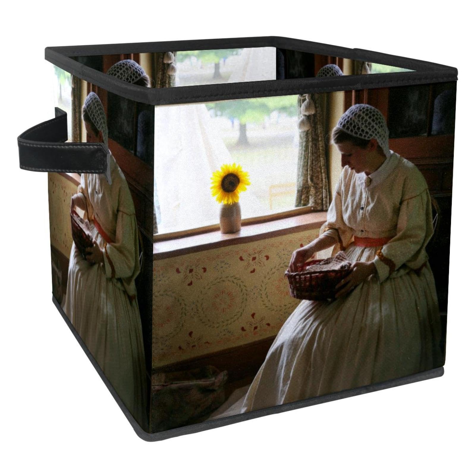Panier de rangement en tissu pour éliminer le désordre des vêtements dans le placard