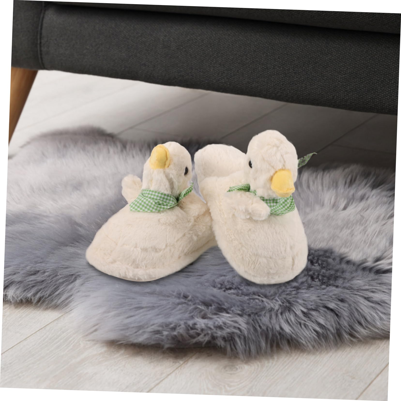 LIFKOME zapatillas de pato de dibujos animados Zapatillas de estar por casa de dibujos animados Zapatillas de interior para pies cansados personaje No deslizante zapatillas de felpa