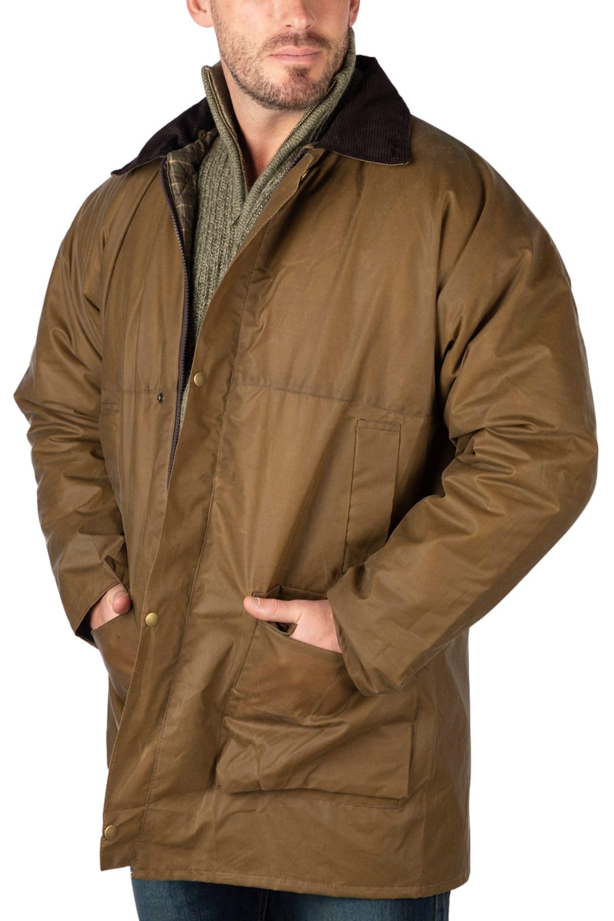 Rydale Men's Tan Classic Wax Jacket (Uk, Alpha, Xxl, Regular, Regular, )