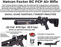 Vista 4 de Factor PCP - Rifle de aire de acción con palanca lateral con paquete Wearable4U incluido