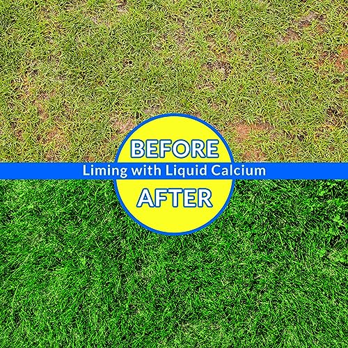 Nature’s Lawn & Garden - Natural Liquid Calcium - Liquid Lime Concentrate For Lawn, Yard, Garden, Potted Plants, Vegetables, Trees - Treat Acidic Soil, Raises Soil Ph, Non-Toxic, Pet-Safe - 1 Gallon #TOP2