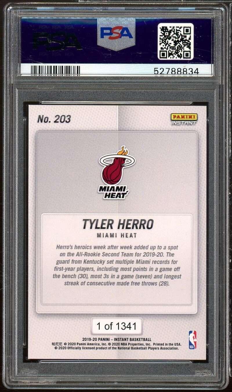 Tyler Herro Rookie Card 2019-20 Panini Instant #203 PSA 9 - Basketball Slabbed Rookie Cards