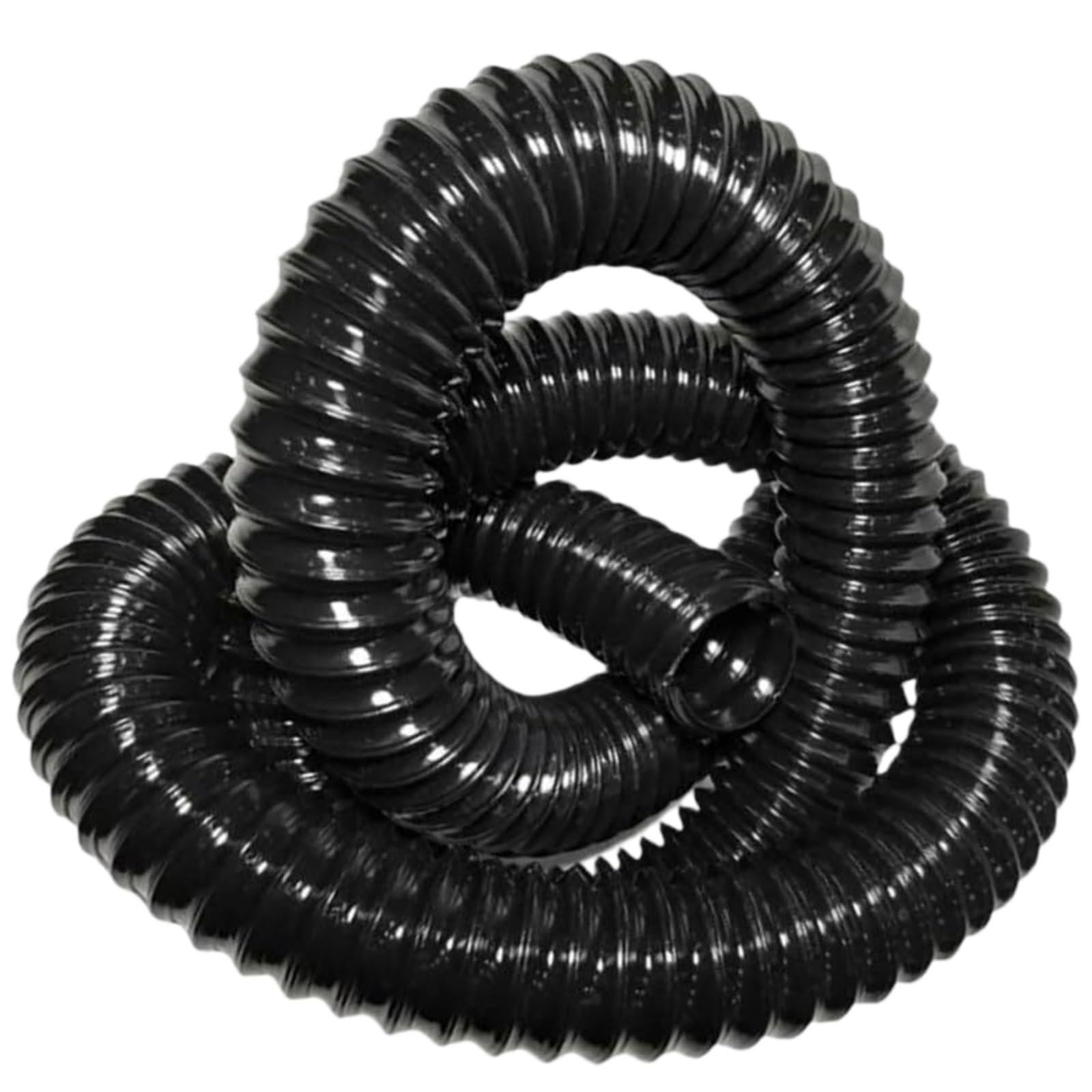 Oaoao One Color Black Pu Dust Collection Hose, 280Mm Id, 1M Length, Wall Thickness 0.63-2Mm, Flexible Transparent For Industrial Extractor, 1 Pcs(1.5Mm)