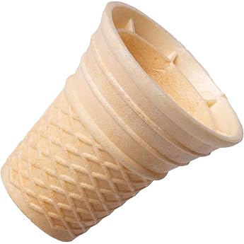 Bazko Classic Waffle Cup Semi Sweet Ice Cream Cones 7 cm / 6.6 cm Pack of 143