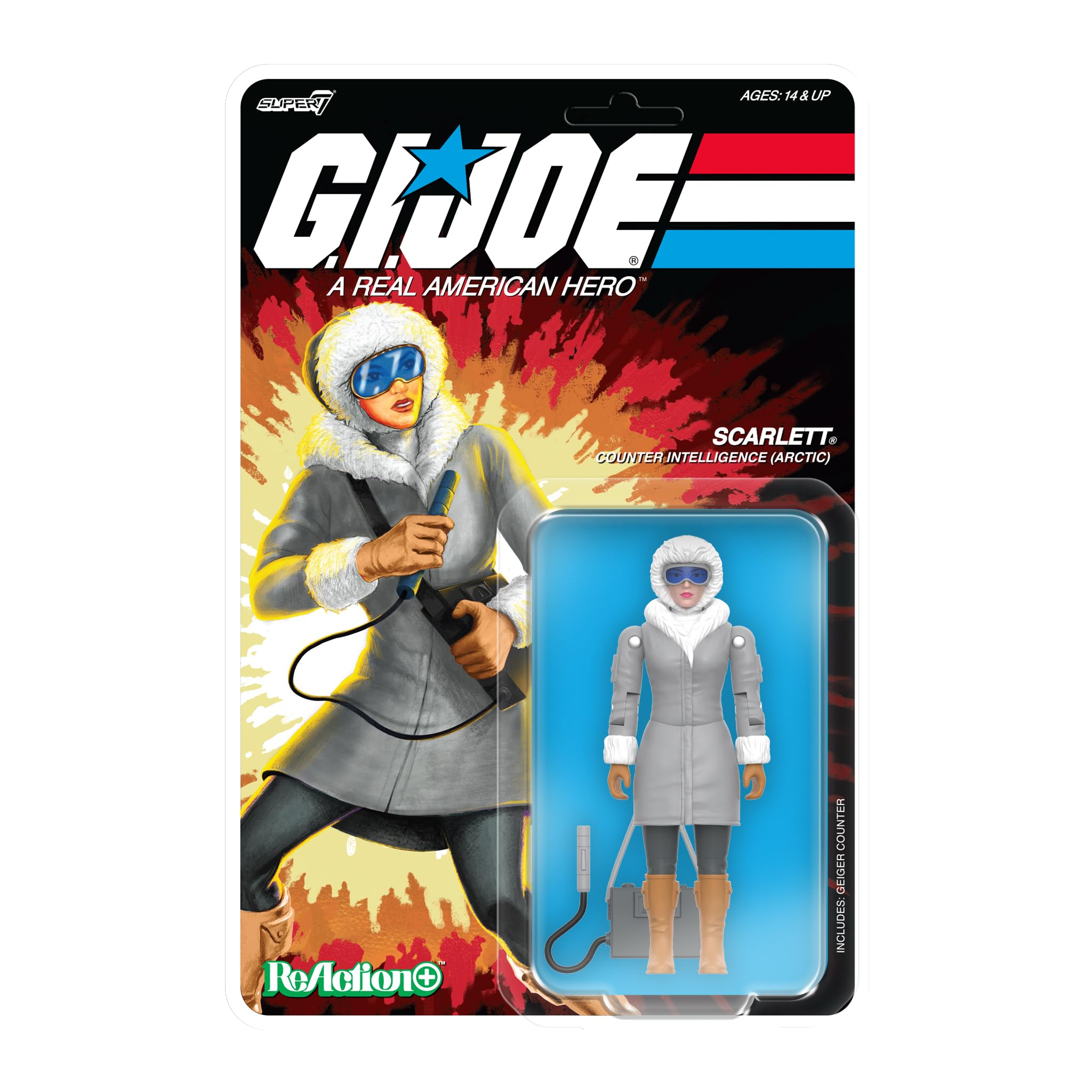 Super7 G.I. Joe Reaction+ Wave 06 - Arctic Scarlett Action Figure
