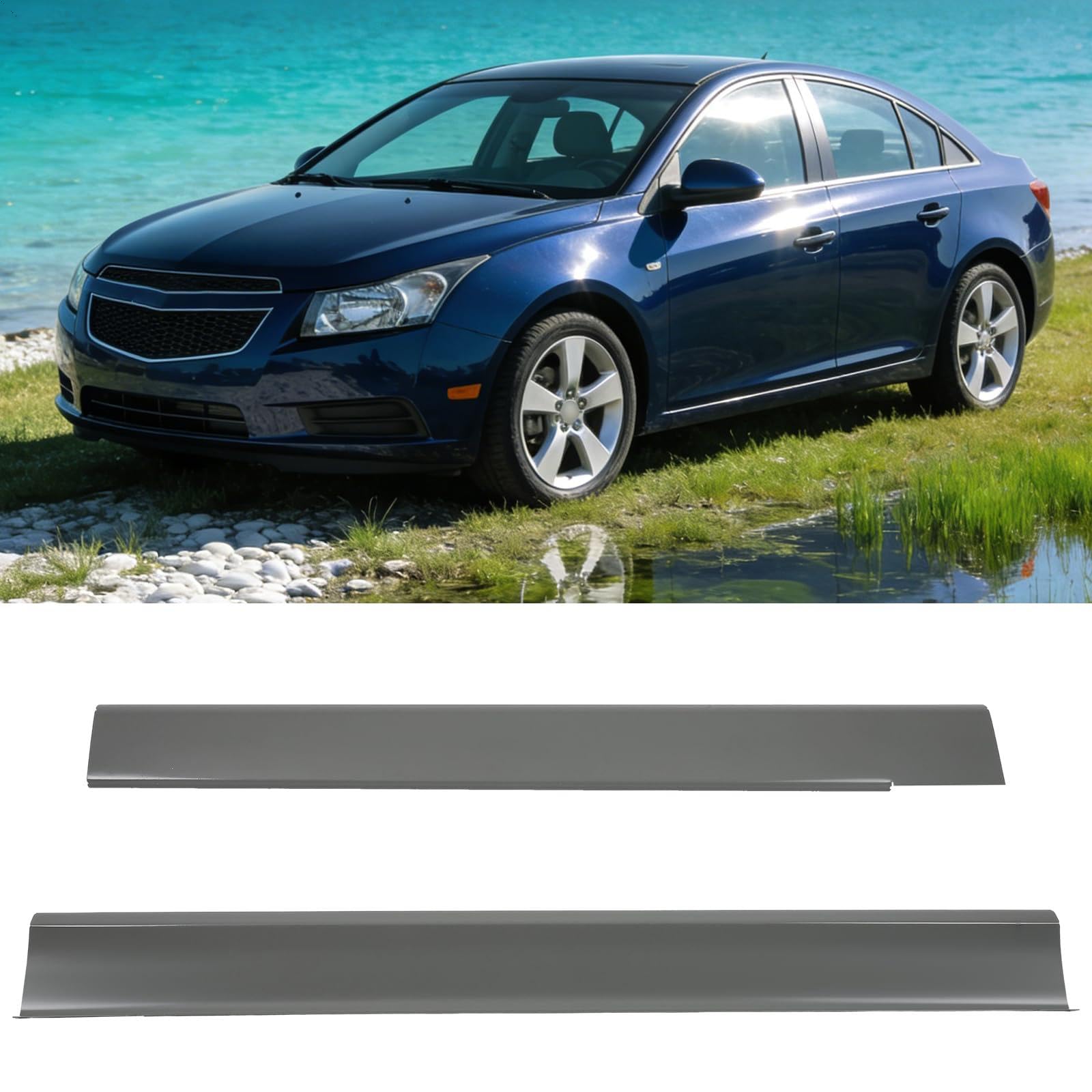 Outer Rocker Panels Fit for Chevrolet Cruze 2011-2016 Driver & Passenger side Pair — view 6