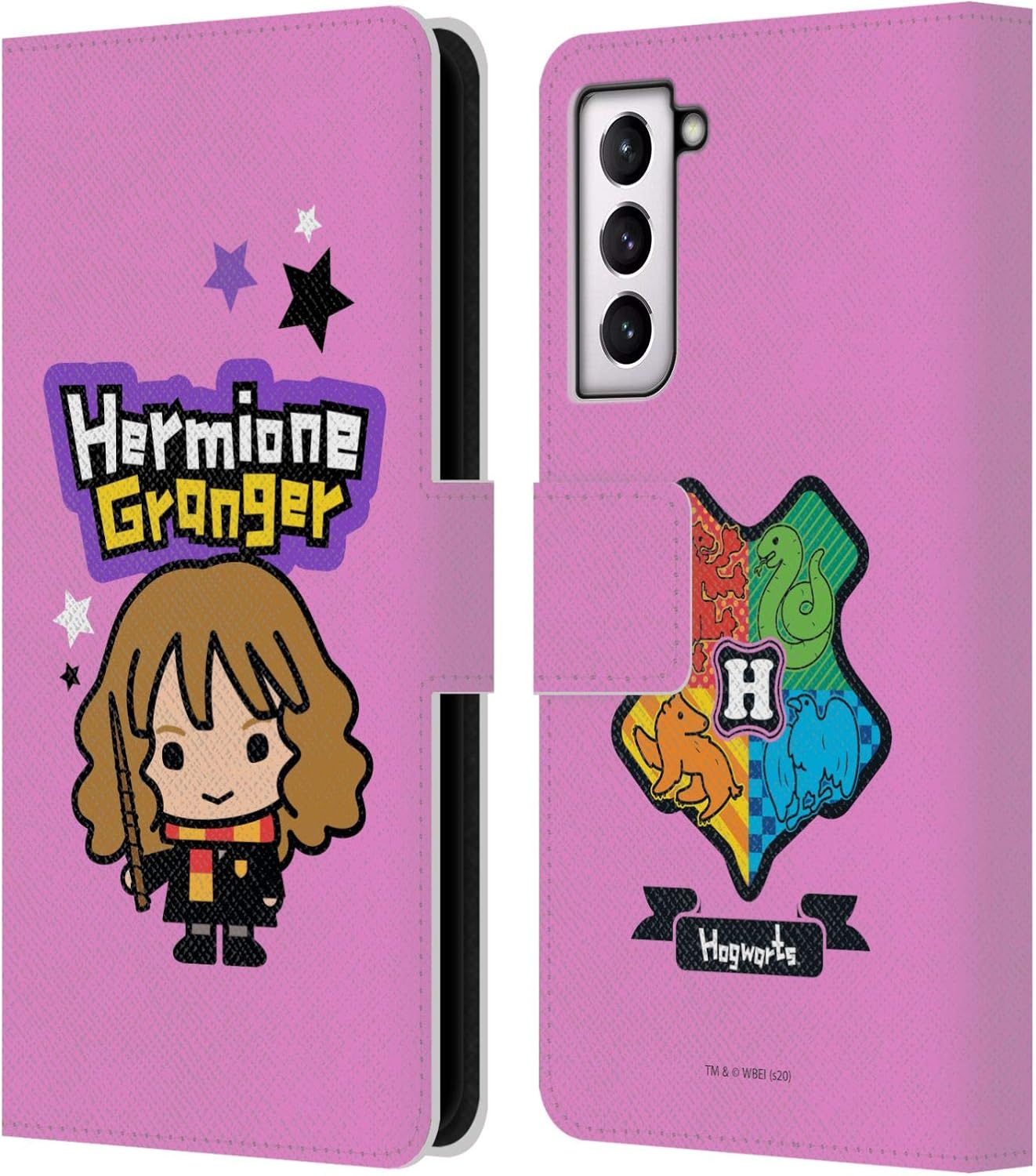 Head Case Designs Officially Licensed Harry Potter Hermione Granger Deathly Hallows XXVIII Leather Wallet Case Compatible with Samsung Galaxy S21 5G