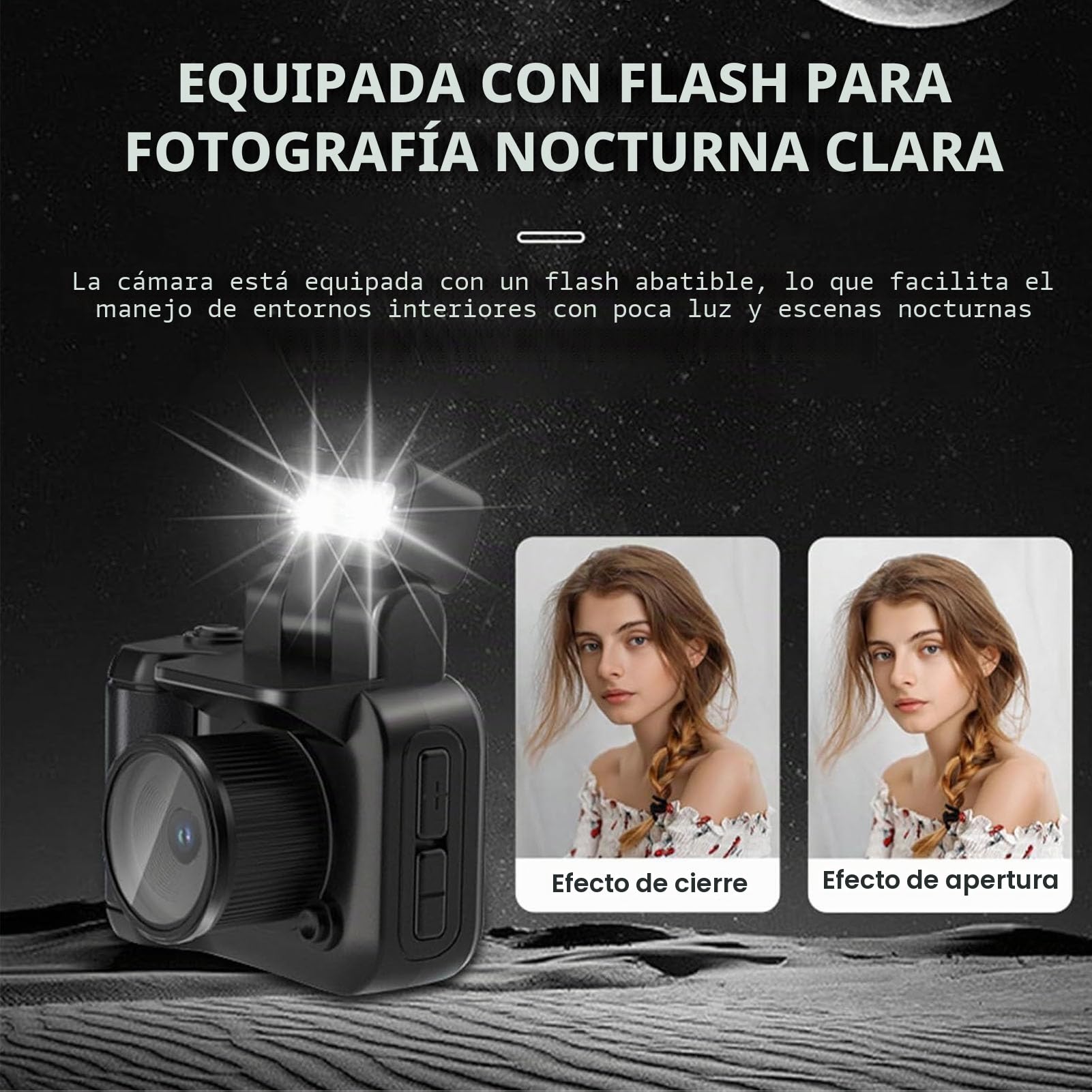 Cámara Micro Digital, Mini Cámara de Pulgar con Luz de Flash, Cámara de Vídeo de Fotografía Retro Compacta 1080P para Grabación de Vlogging de Viajes, para (Sin Memoria)