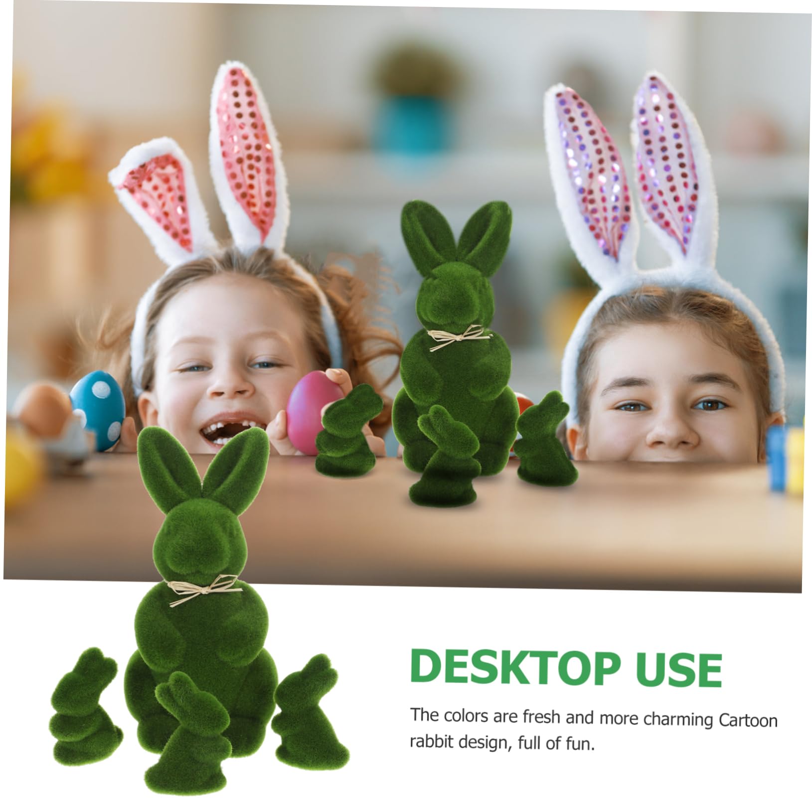 ULTECHNOVO 12pièces Décoration De Pâques Lapin Mousse Simulé pour Bureau Mariage Et Bureau Ornement De Table Adorable pour Salon Et Chambre