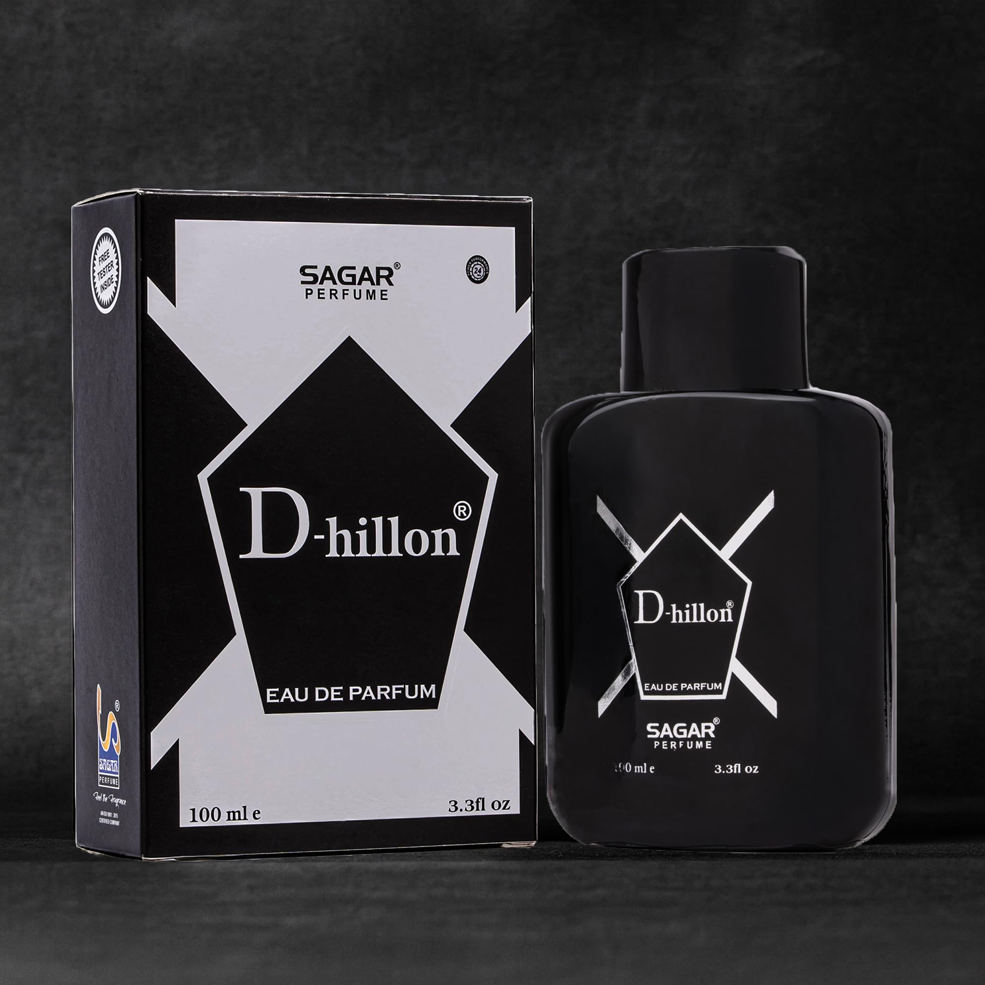 D-hillon Black Premium EDP for Men | Long Lasting Woody Fragrance | Premium Eau De Parfum for Men-image-42