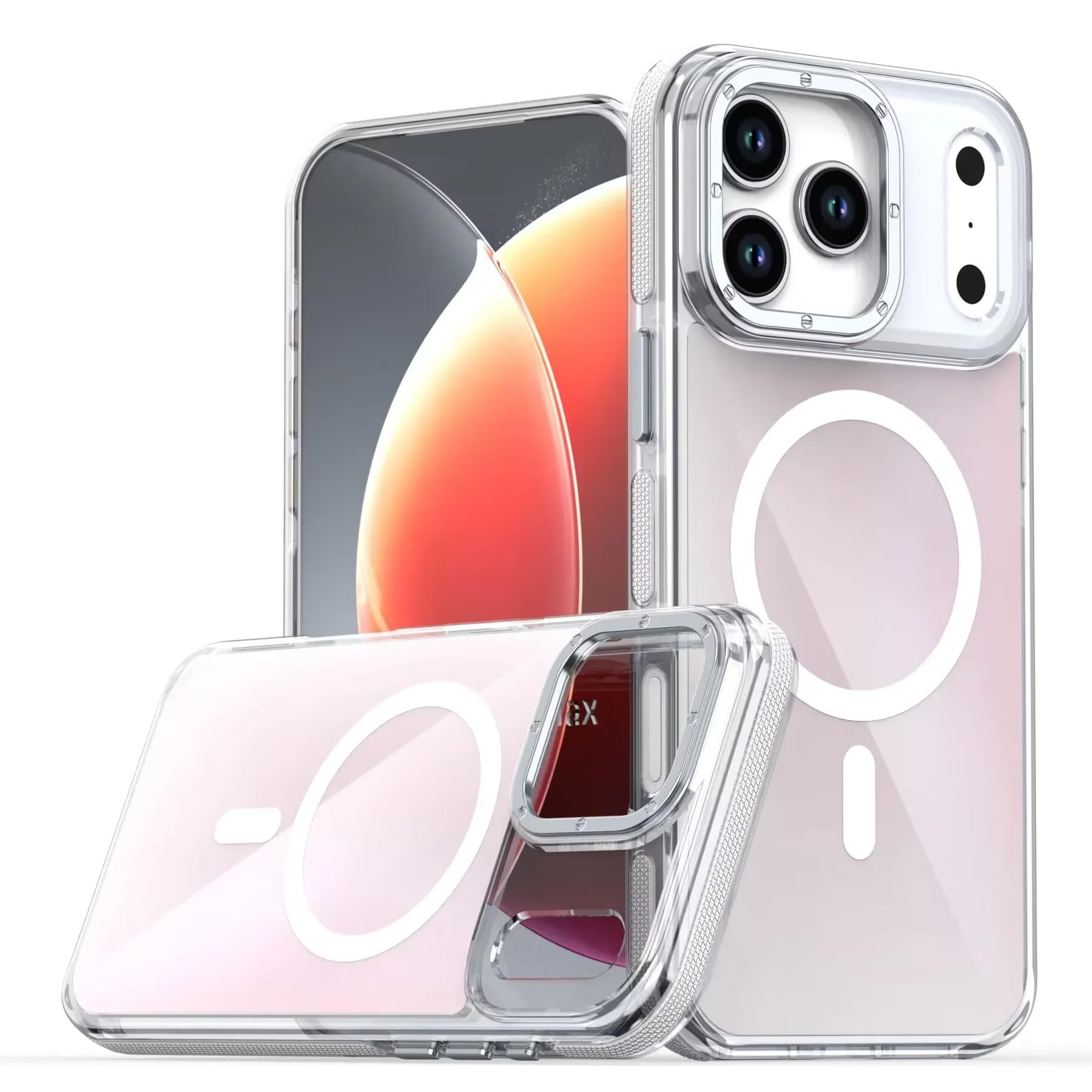 Étui magnétique iPhone 12 blanc anti-chute pour le quotidien urbain - 8