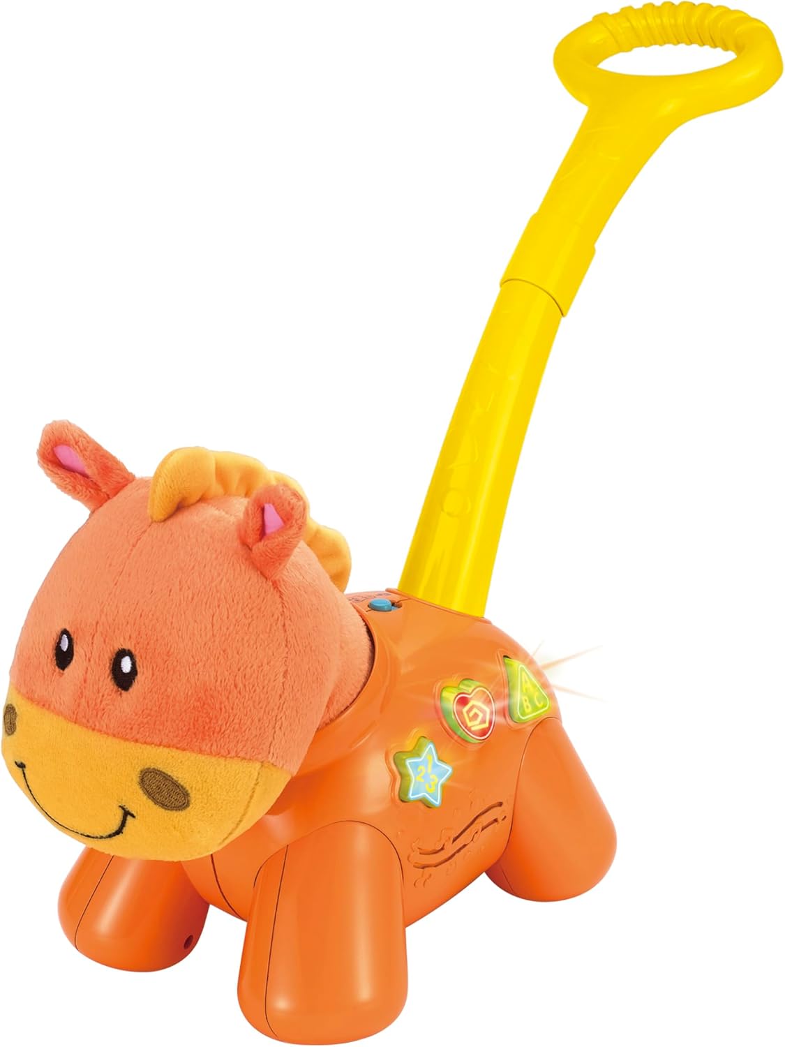 Winfun Push 'N Walk Pony – Interactive Walking Toy with Lights, Music & Sounds – Teaches ABCs & 123s – Educational Push Toy for Toddlers & Babies – Encourages Walking & Early Learning Fun