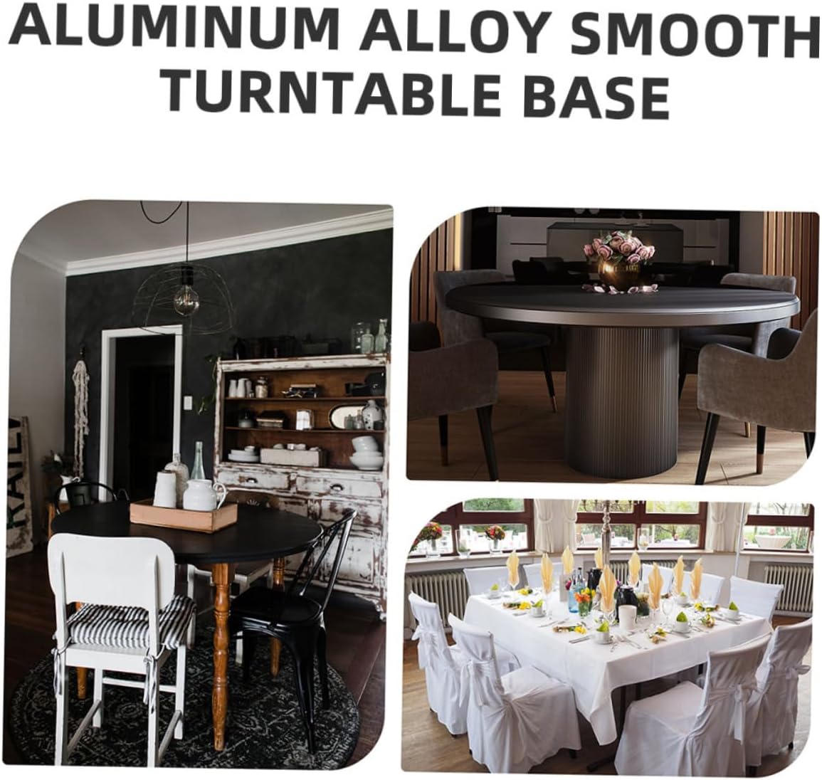 Turntable Base Aluminum Alloy for Dining Rooms and Banquets
