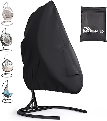 Mrrihand Funda para silla de columpio de patio, fundas impermeables para silla de huevo para muebles de exterior, fundas para silla de huevo al aire
