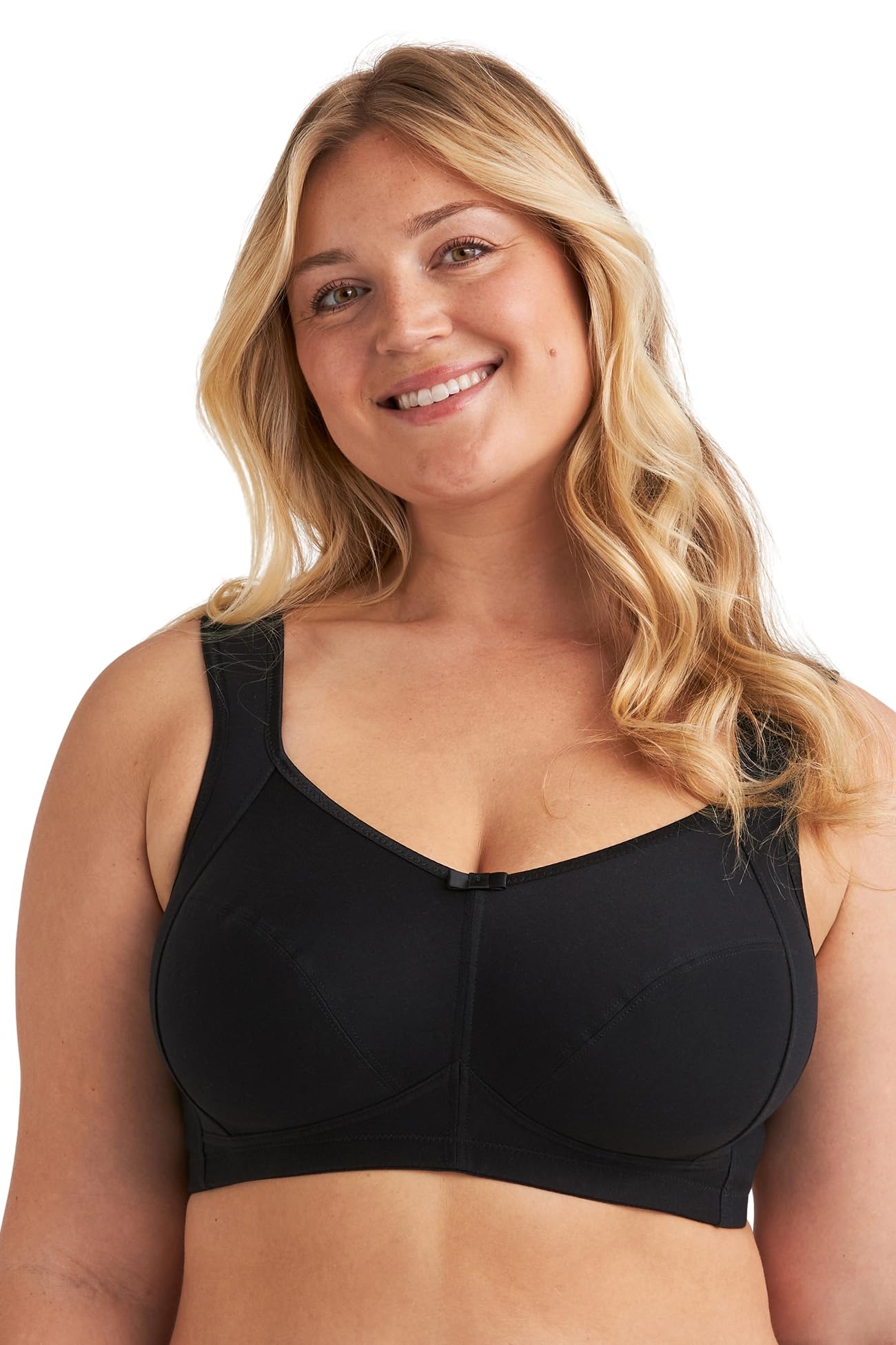 Miss Mary of Sweden Stay Fresh Essential Bh T-shirt Bra With Underwire, Black, Size 42B, Women
