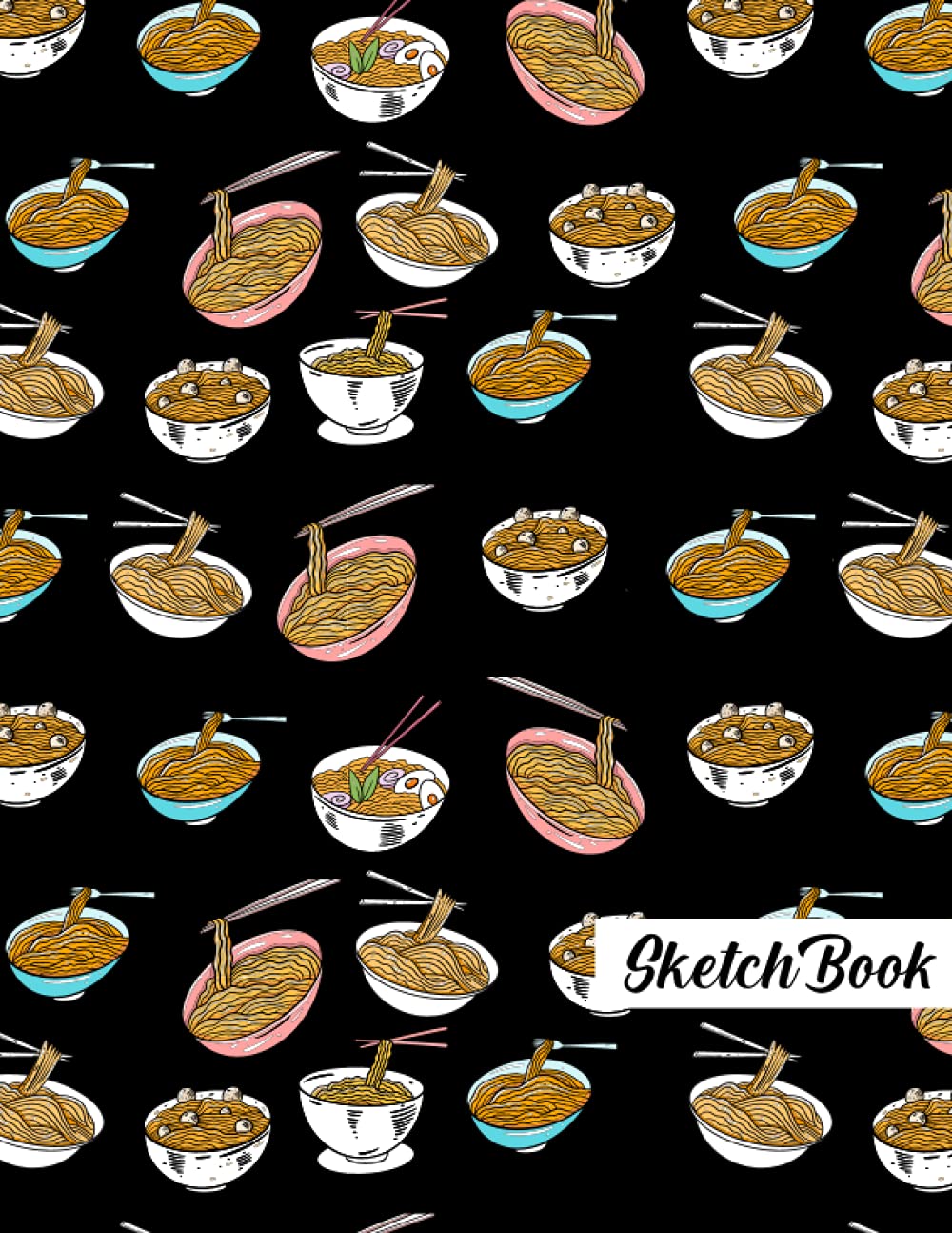 Noodle Sketchbook: Noodle Pattern Sketching, Sketch Drawing, Sketchbook For Men, Women, Girls, Boys And Kids