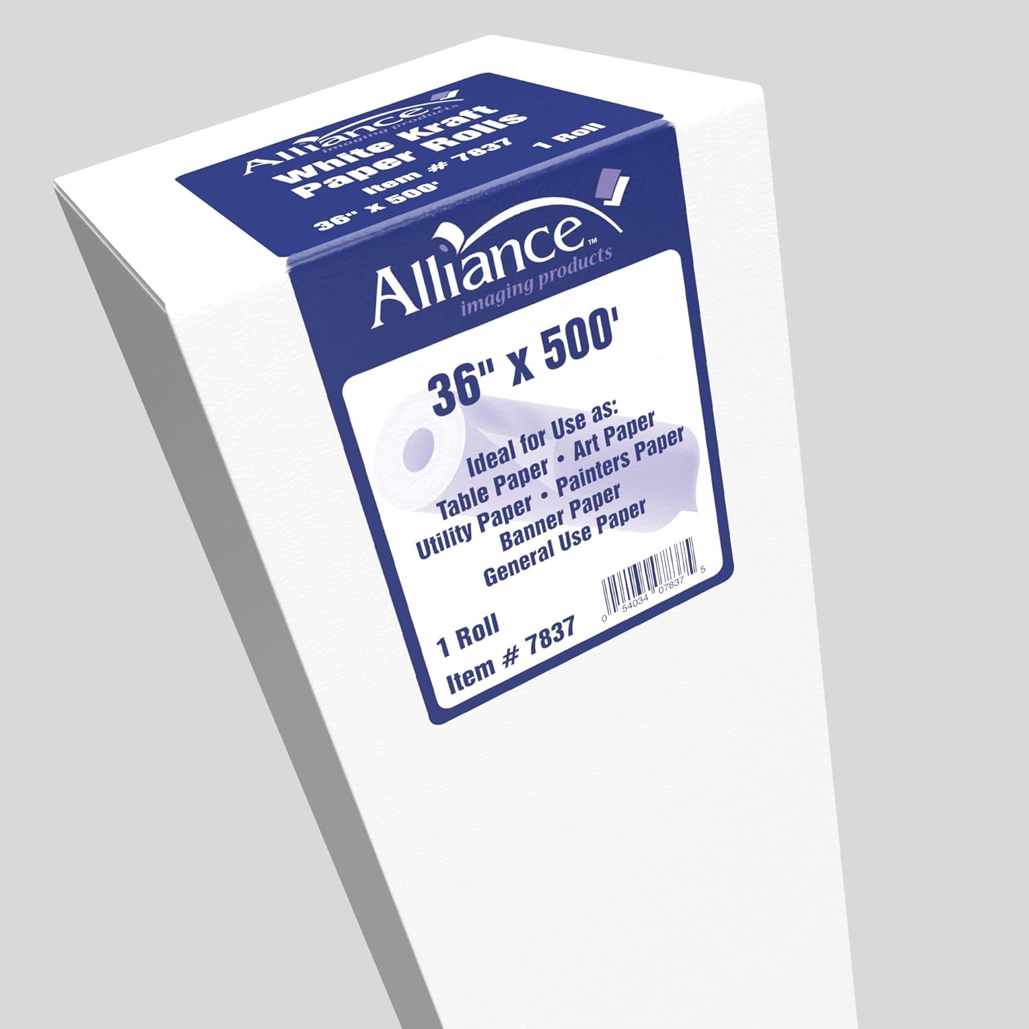 White Kraft Paper Roll for Arts and Crafts 36” x 500’ Ideal