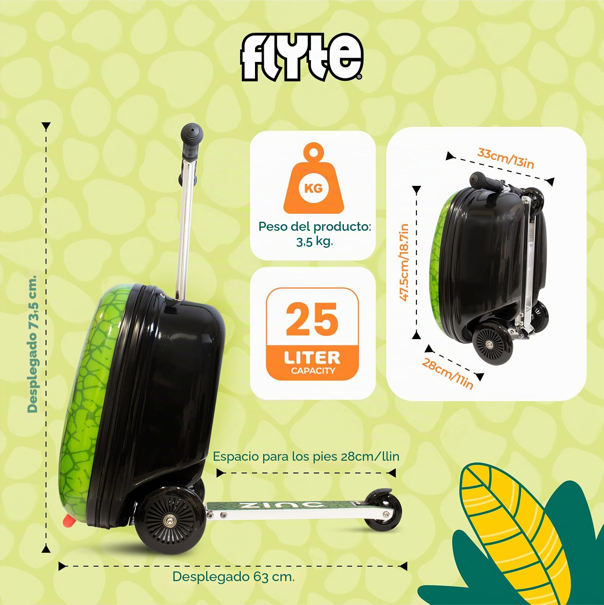 Flyte Maleta Midi Scooter de 18"