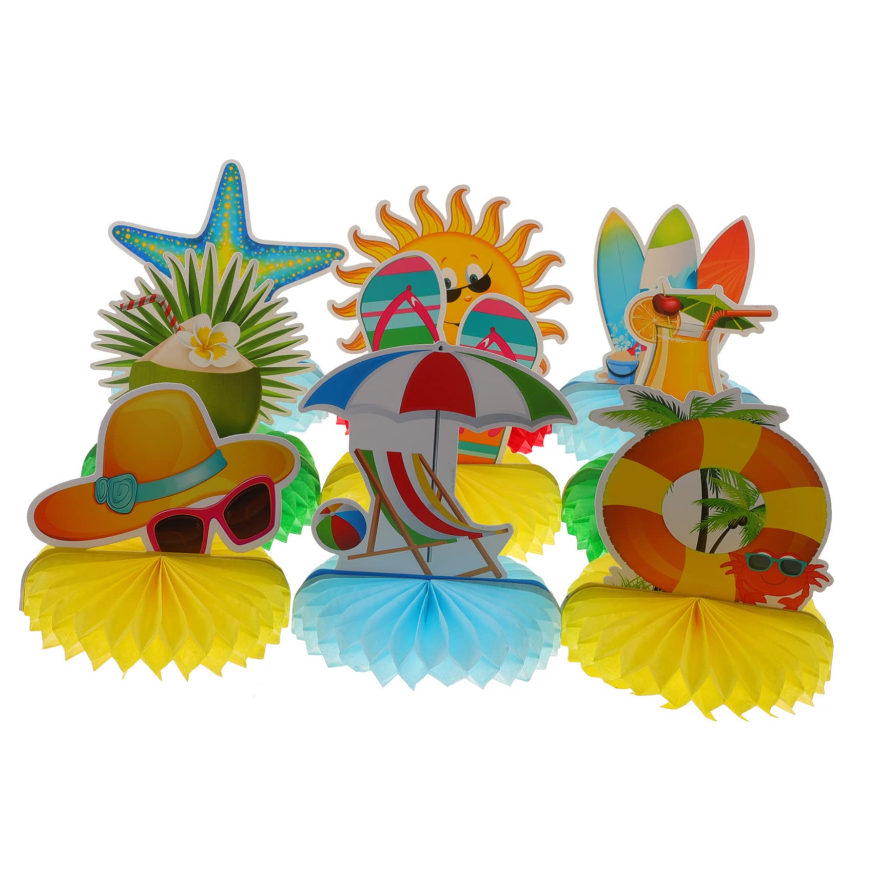 ifundom 18pezzi Ornamenti di Carta Forma di Favo per Decorazioni da Festa Stile Hawaii per Matrimoni Shower e Feste Estive