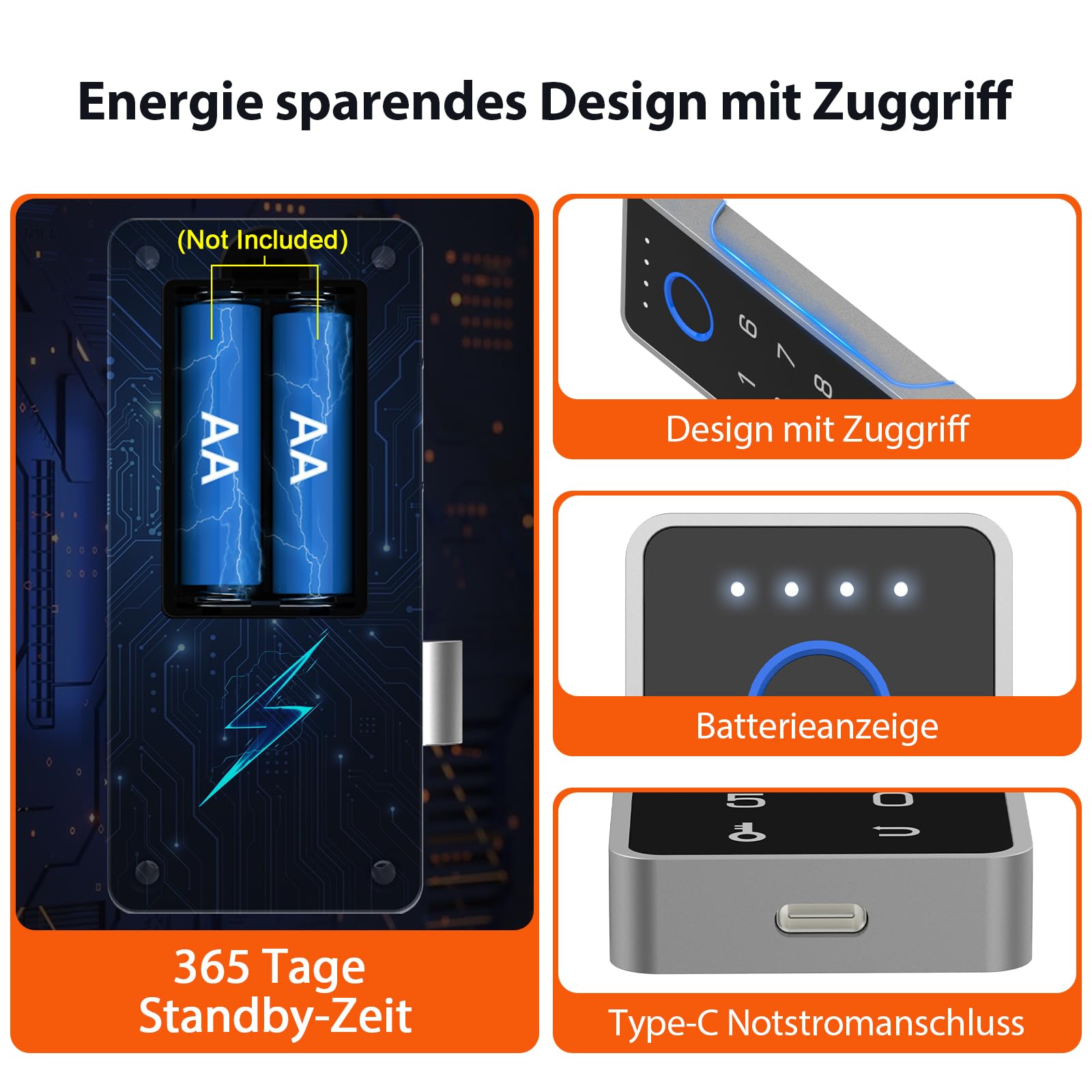 Zamek do szuflady z hasłem linii papilarnych, eLinkSmart RFID-NFC, zabezpieczenie przed dziećmi z aplikacją, idealny do szafek na likier, szafki, bez wiercenia, mocowanie wszystkiego, pionowo