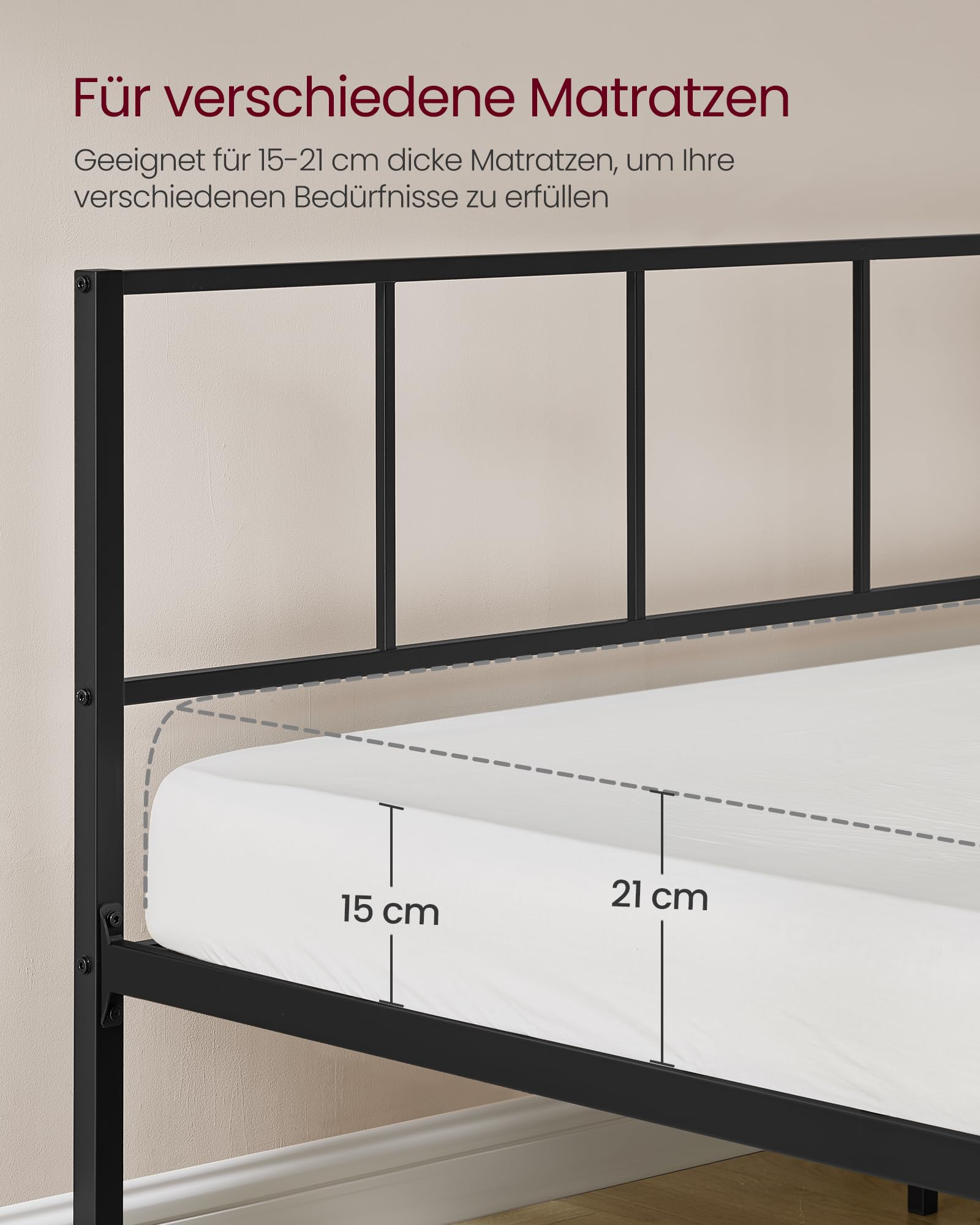 Vasagle Einzelbettgestell – Bild 5