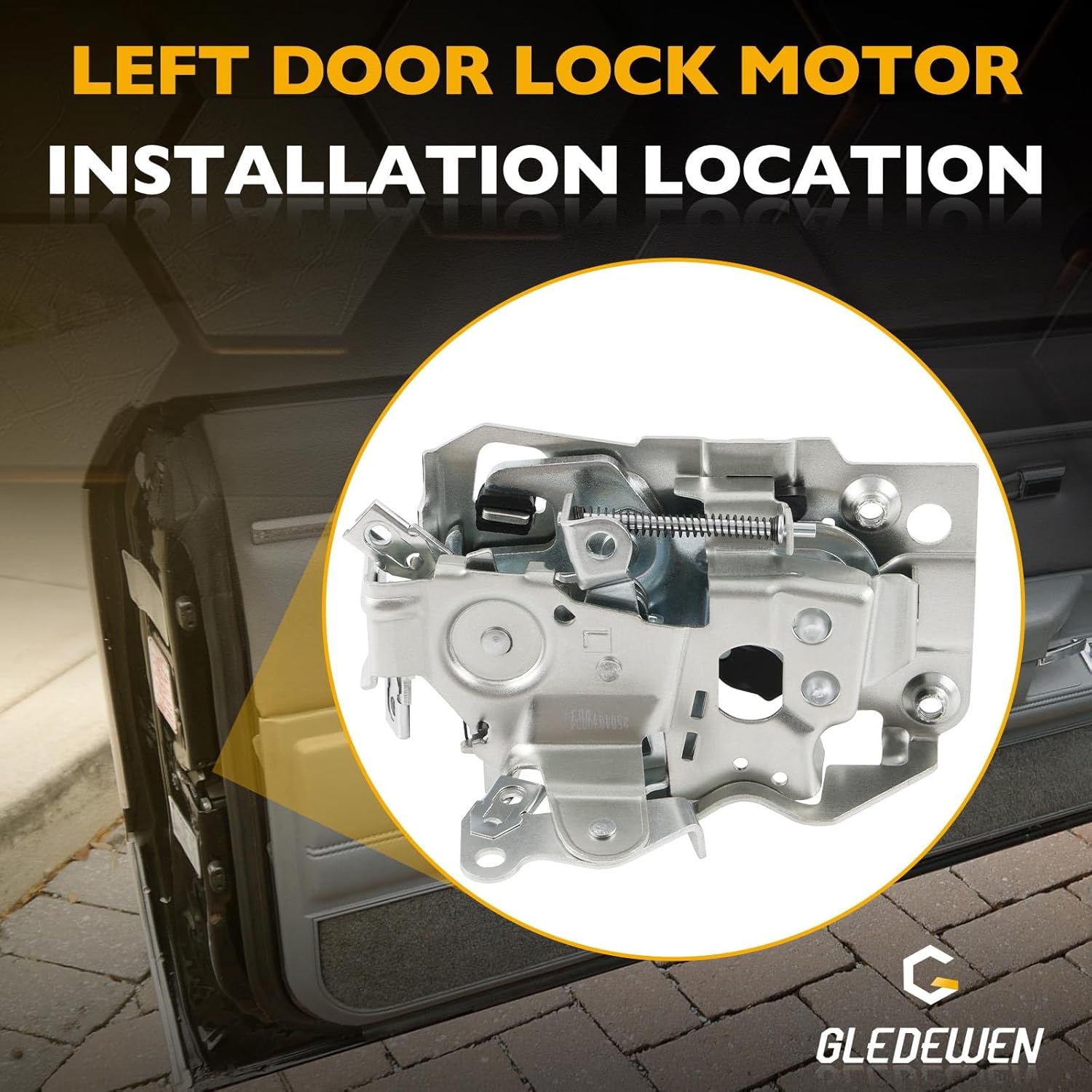 GMK403544480L Door Lock Latch Actuator Front Left Driver Side, Compatible with 1980-1988 Buick Electra Oldsmobile Toronado Pontiac Firebird Chevrolet Caprice Cadillac Eldorado GMC Caballero