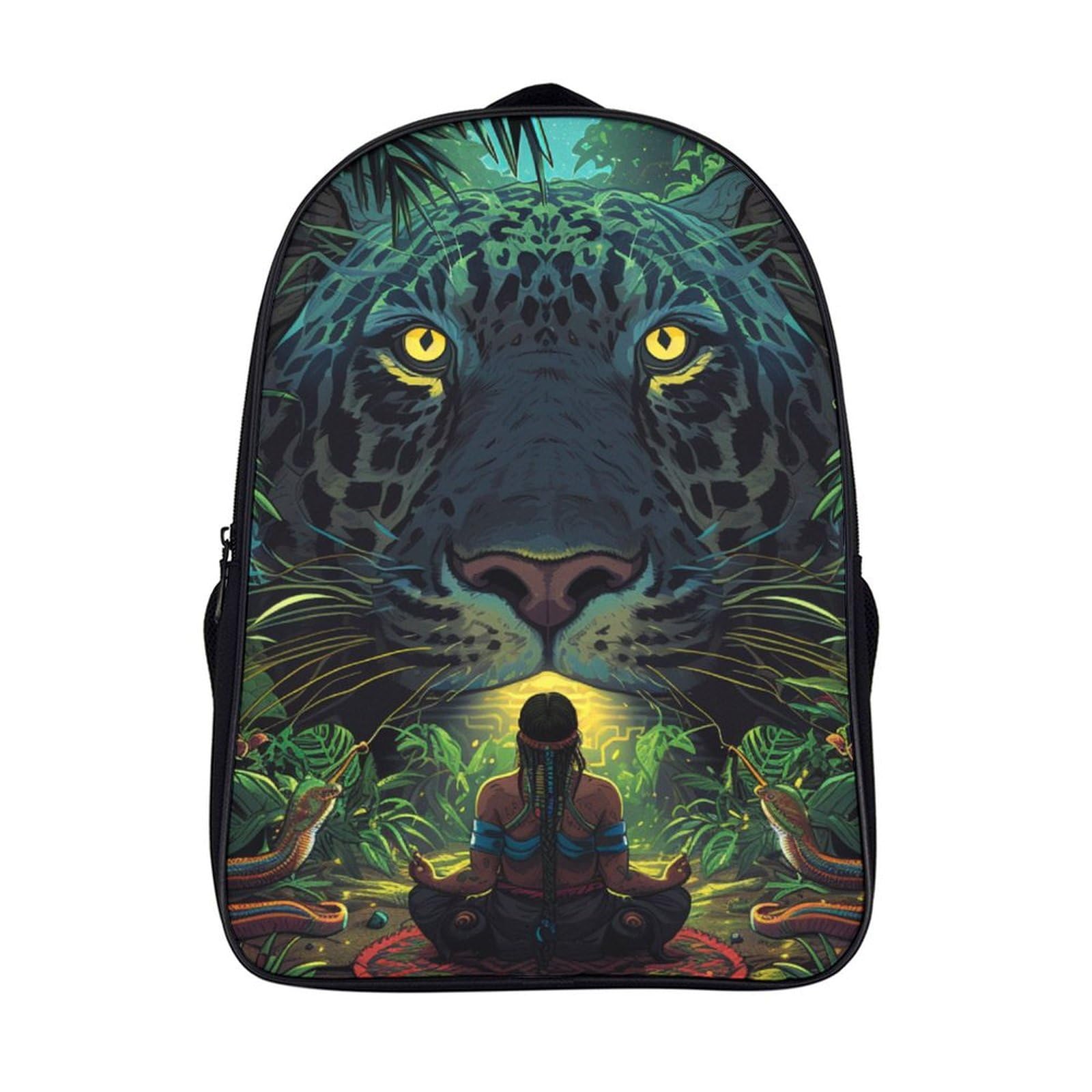 Mochila escolar para niños de primaria 3D Game con estampado Leopard 7