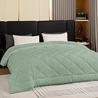 Vista 1 de GOHOME - Edredón de tamaño King extragrande de 128 x 120 pulgadas, extra grande, para todas las estaciones, de microfibra, edredón acolchado