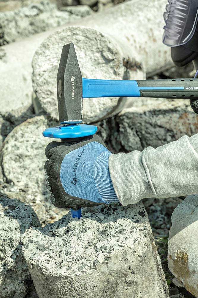 Hogert Technik Germany Machinist hammer with fibreglass handle, 500 g