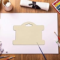 Vista 7 de Tarjeta de exhibición de joyas, etiquetas de madera, tarjetas de exhibición de pulseras, tarjetas de visualización en blanco, de madera sin