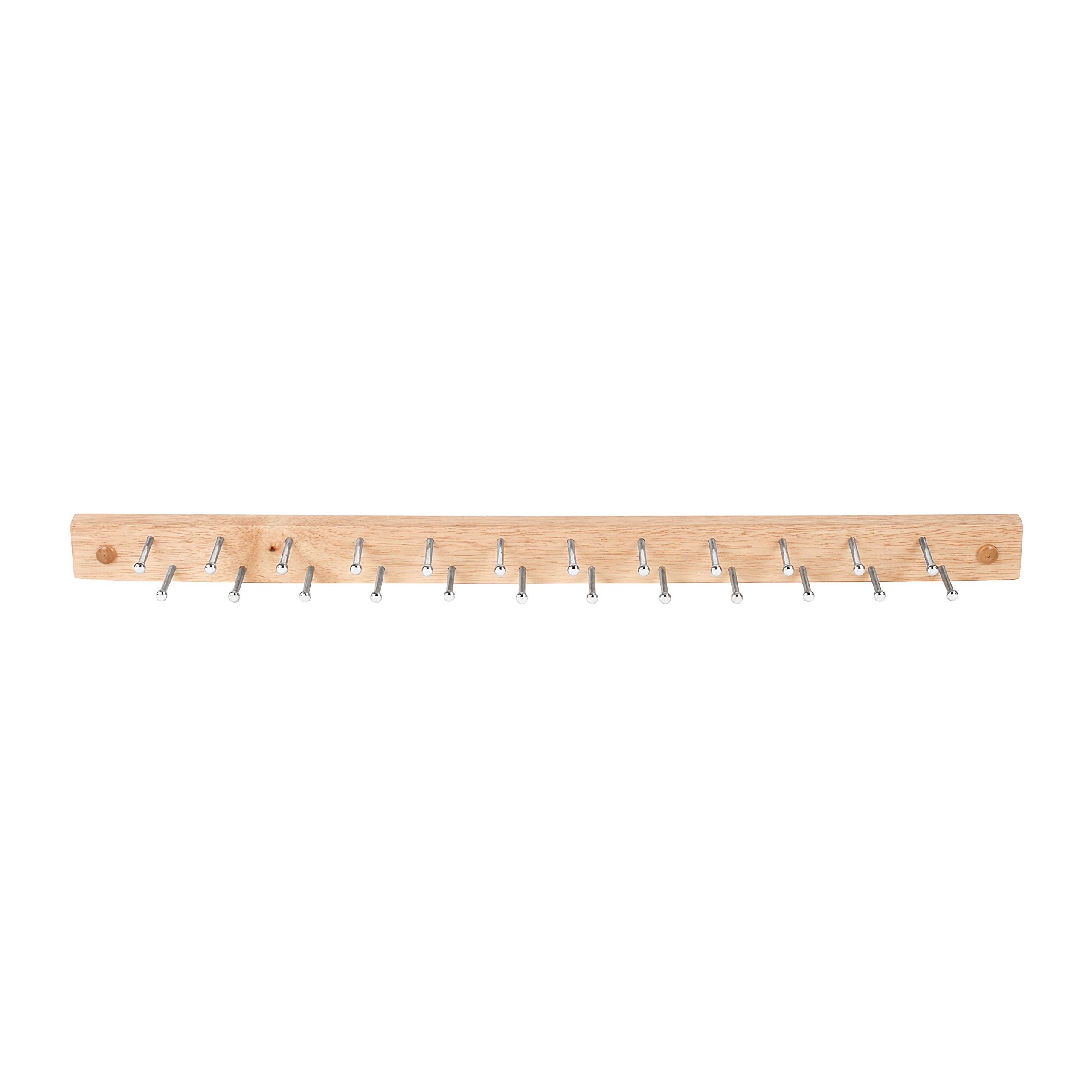 Spectrum Diversified Tie and Belt Holder Wall Mount 24 Pieces Wood Natural, Natural Wood - Image 3