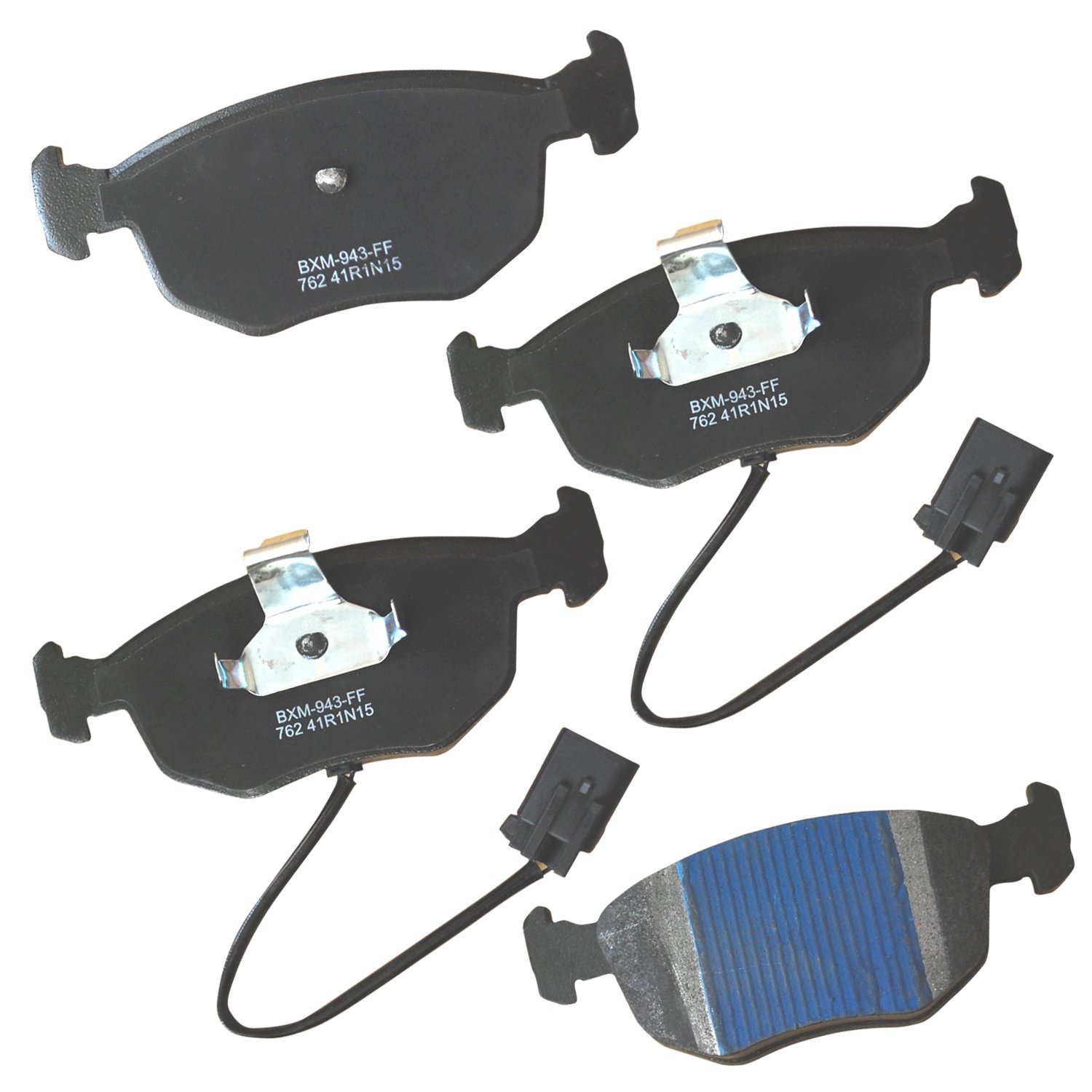 Bendix Premium SBM762 Semi-Metallic Front Brake Pads for Ford Contour 2000-1998, Mystique 2000-1999