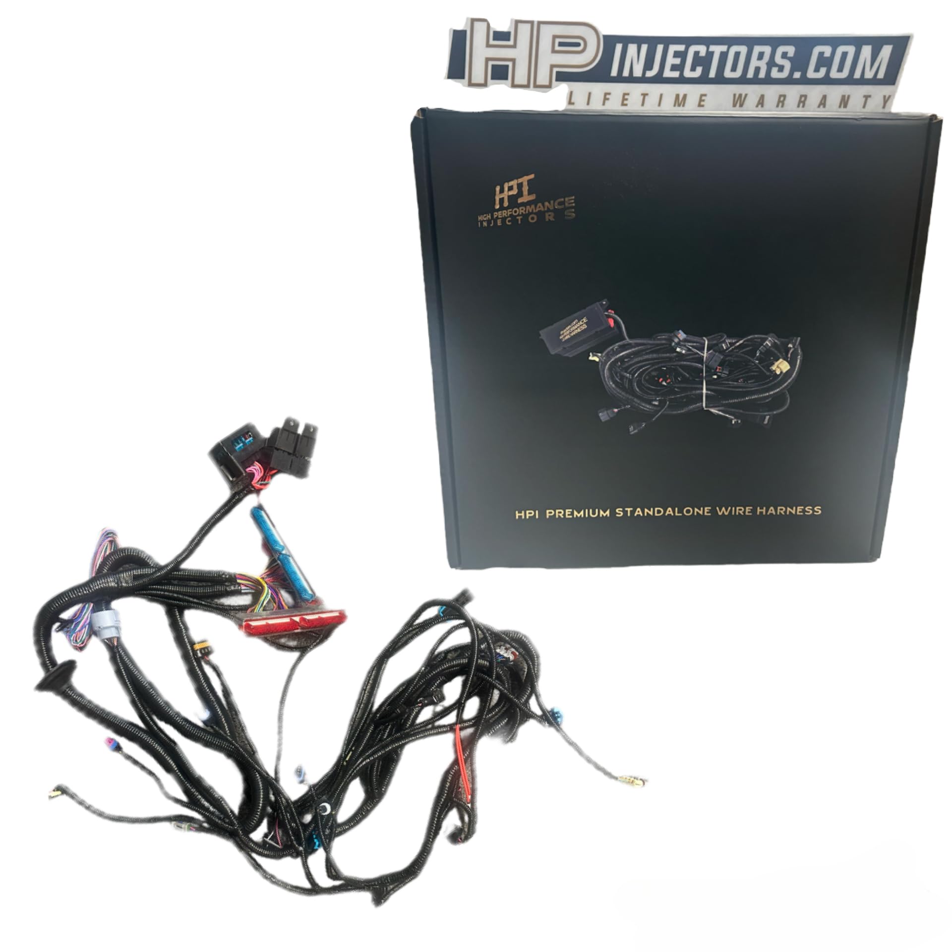 HPI 97-06 LS1 STANDALONE Wire Harness 4.8 5.3 6.0 VORTEC w/60A Relay DBC (RED/Blue PCM) & EV1 Fuel Injector CONNECTORS for Harness Swap (4L60E Drive