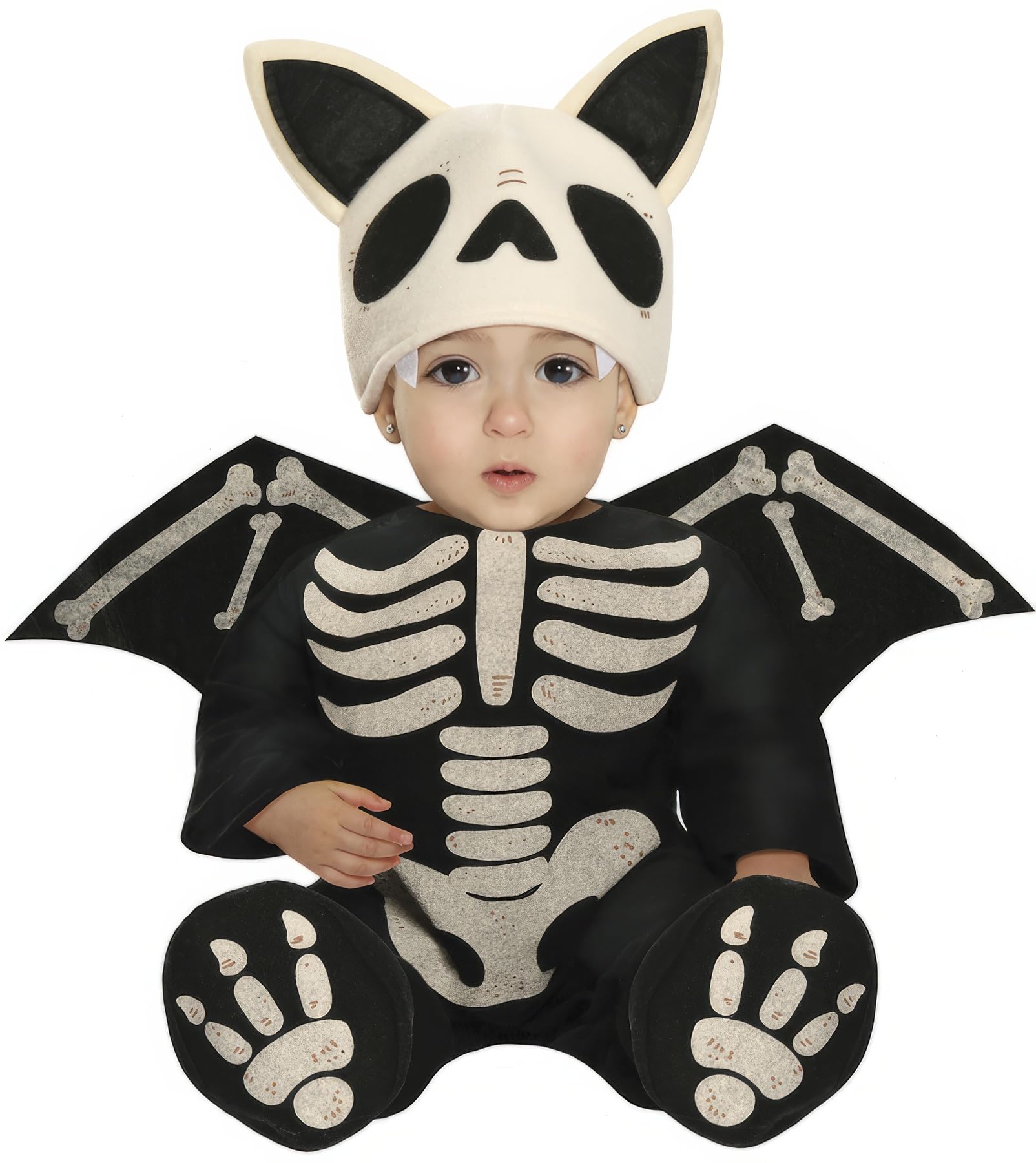 Fiestas Guirca Skeleton Bat Costume 12-18 Months Black/White