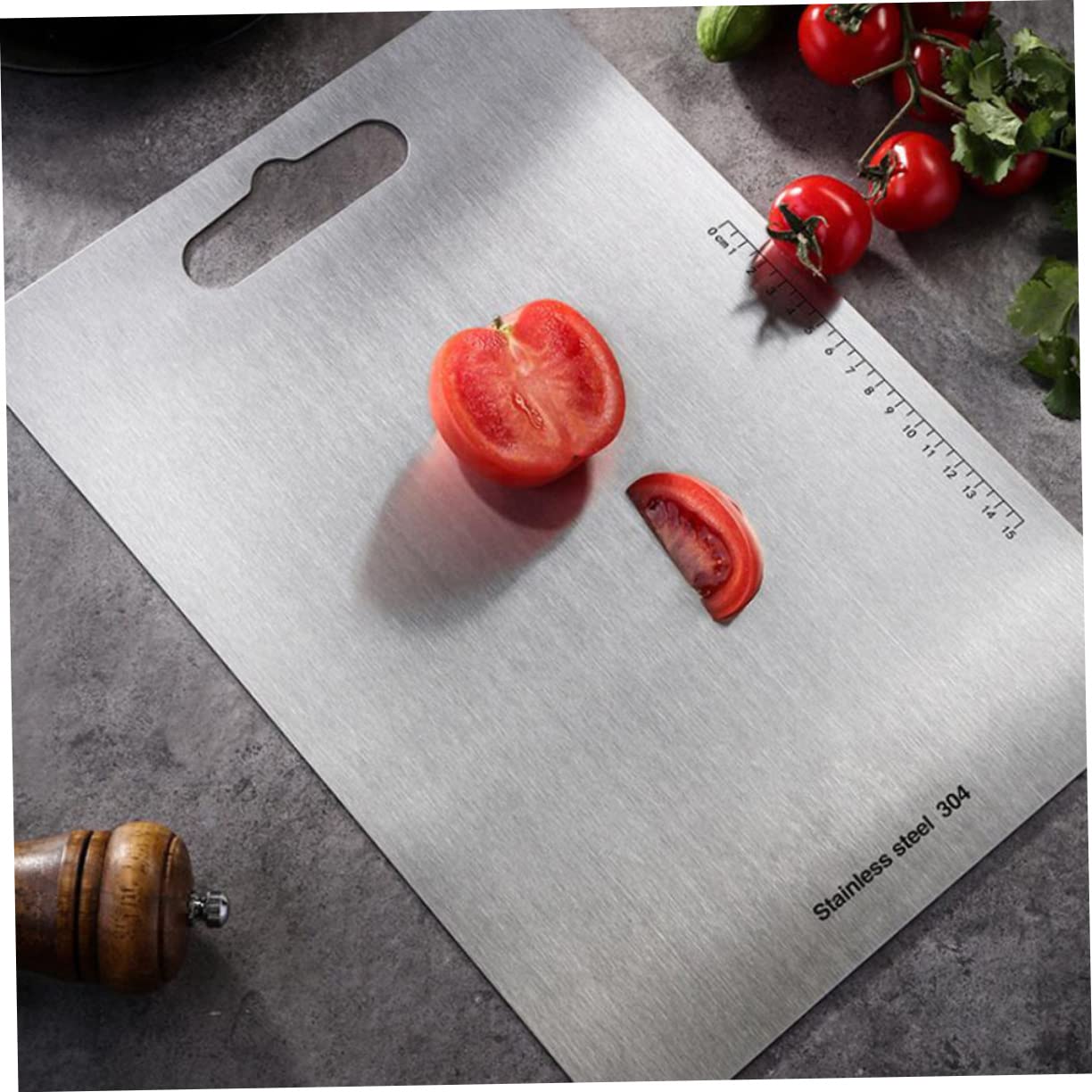 Rettangolare Tagliere All'usura in Resistente Acciaio Inox 304