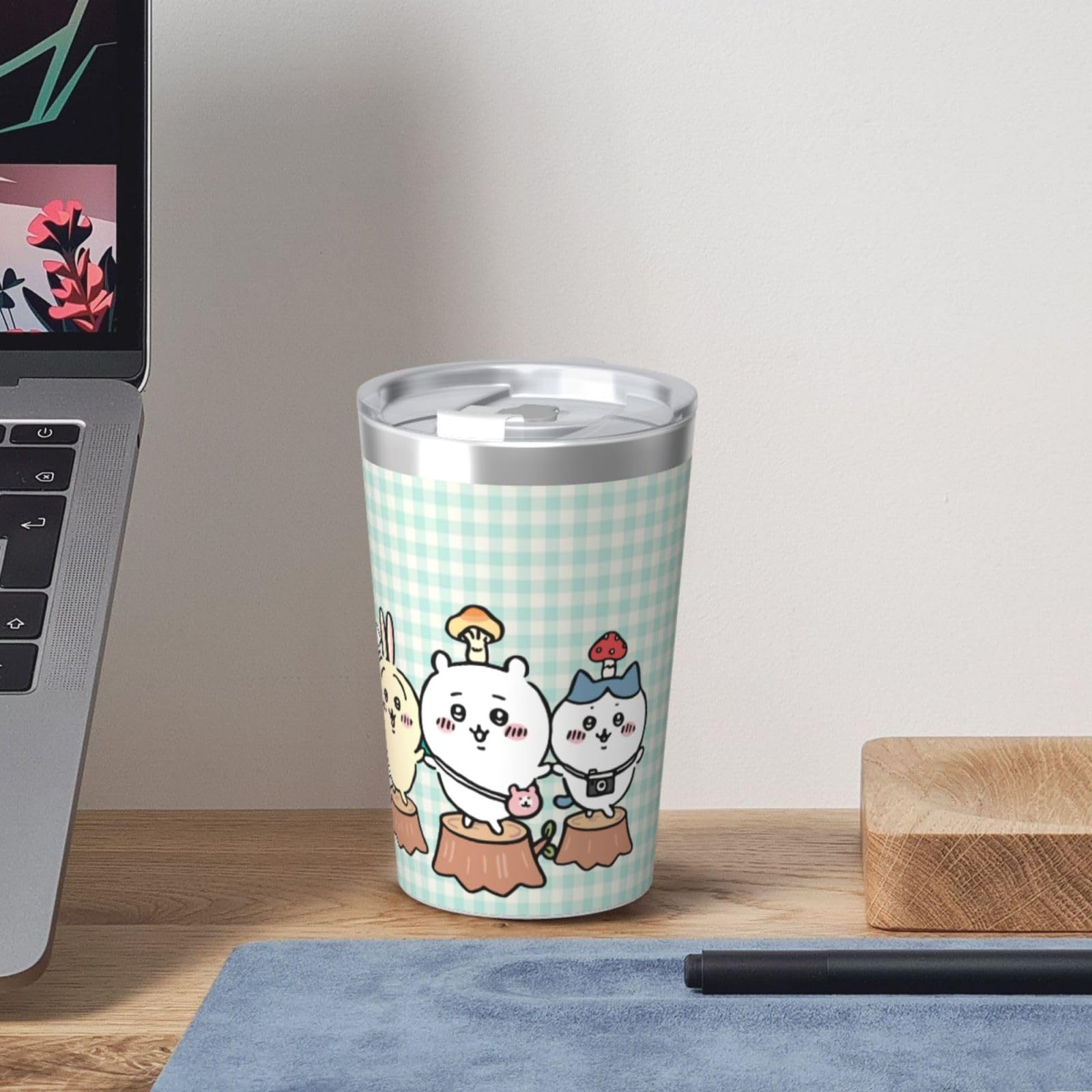 Amazon.co.jp: [シンニン] タンブラー 蓋付き ストロー付き ちい