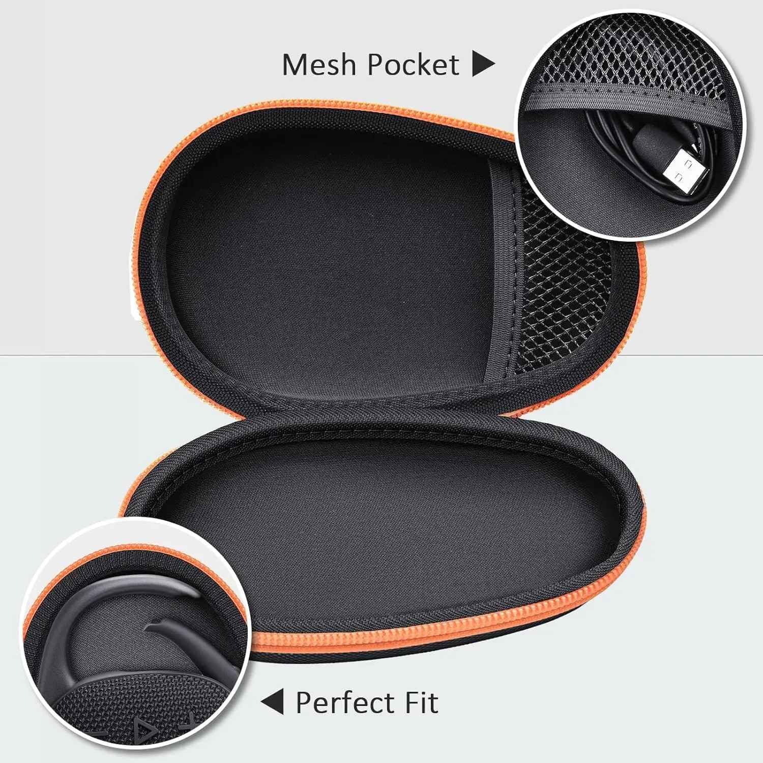 WAUT Estojo rígido de viagem para JBL Clip 5 - Mini alto-falante Bluetooth portátil 3