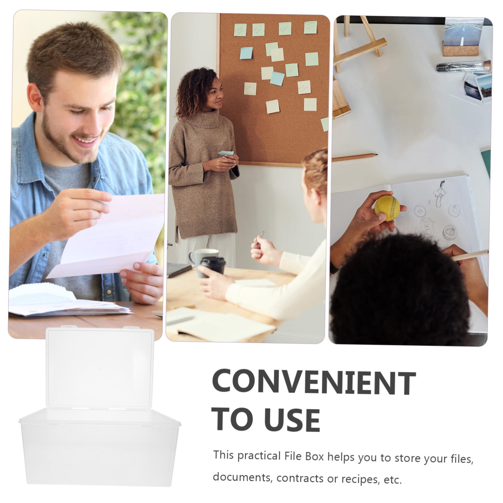 File Box Documenti Organizer Portatile Per e Casa Archiviazione Per Ricevute e Fatture Design Slim e Resistente e Facile