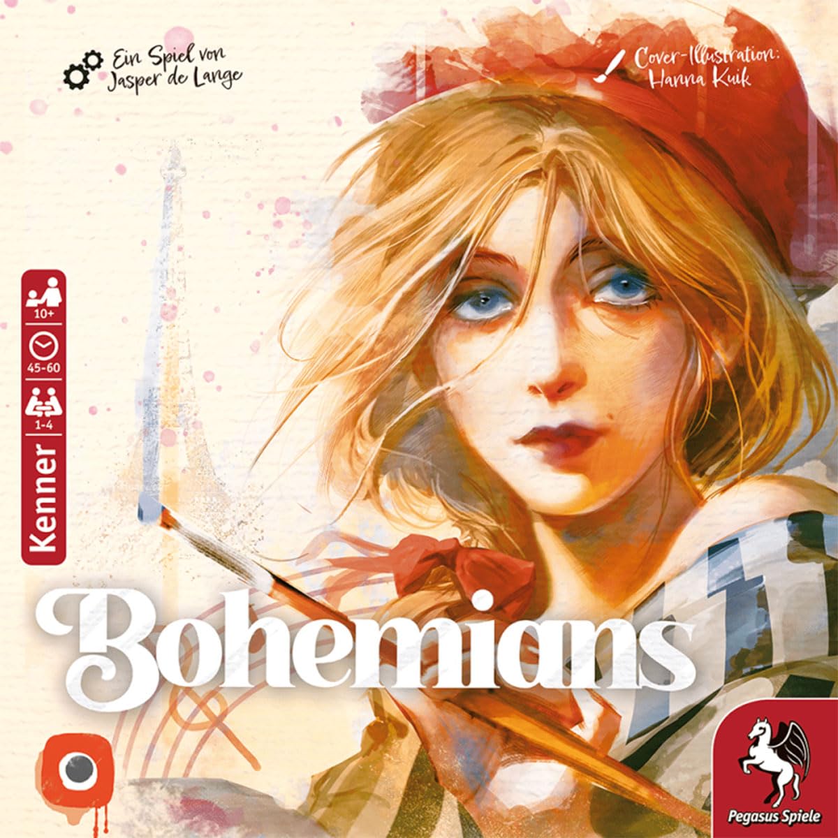 Bohemians Brettspiel, 1-4 Spieler, ab 10 Jahren, Pegasus Spiele, 5,5 x 24,5 cm