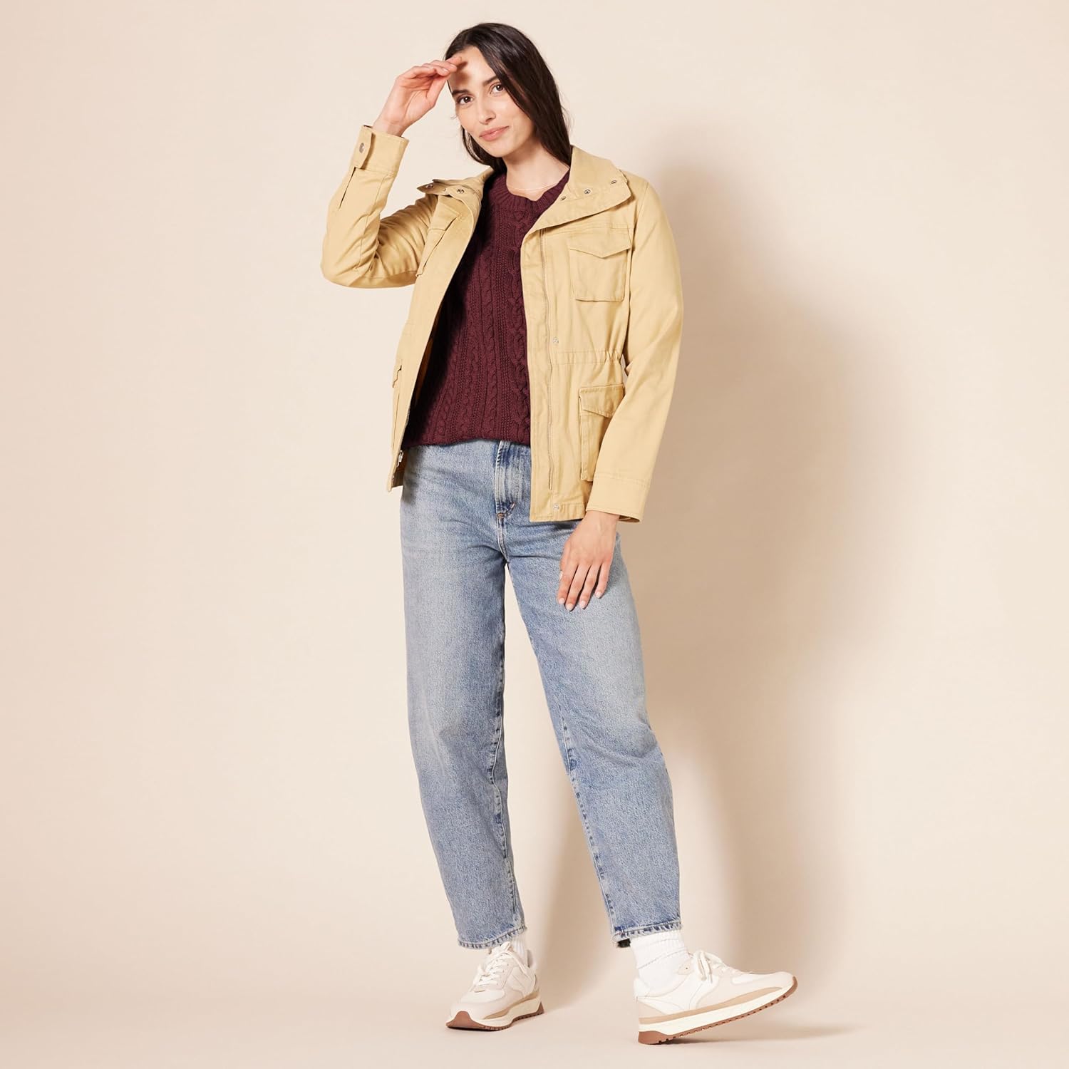 Amazon Essentials womens Fisherman Cable Crewneck Sweater - Image 5