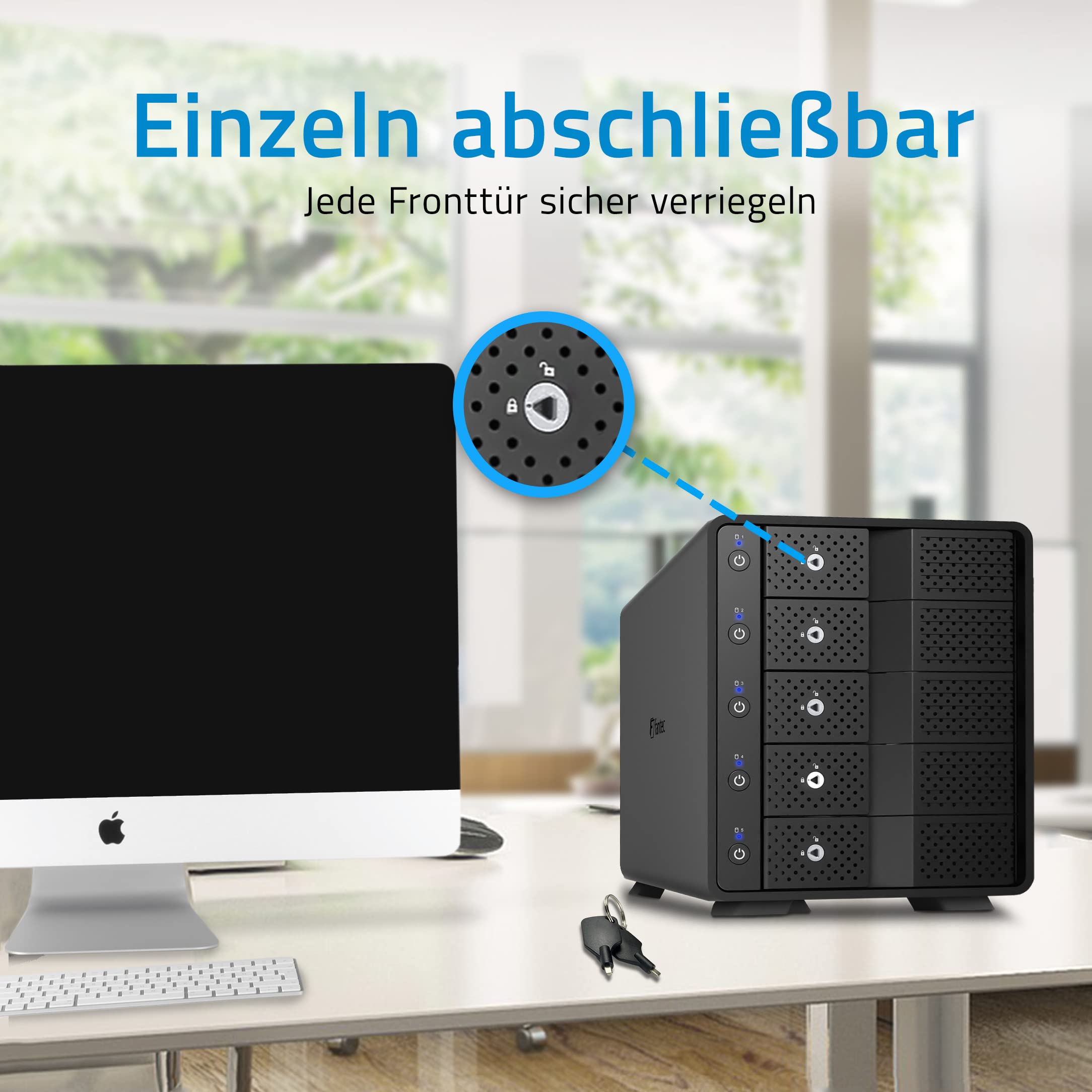 FANTEC Obudowa dysku twardego MB-X5U31H, USB 3.1 Gen2 (10 Gbit/s)