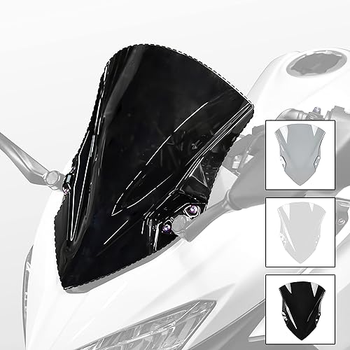 Miniatura 5 de Carenado delantero de motocicleta, parabrisas deflector de viento, pantalla de mosca, cubierta protectora para Ninja400 Ninja250 Ninja 400 250 250