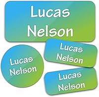 Vista 14 de 130 Etiquetas de nombre personalizadas para guardería, impermeables, adhesivas, personalizadas, para ropa, botellas de agua, loncheras y suministros