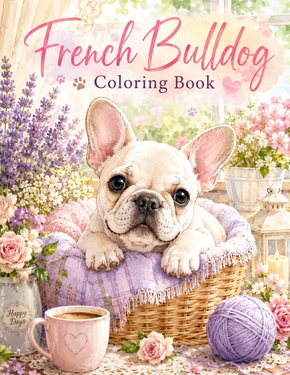 French Bulldog Coloring Book: Relax Color and Enjoy　Every Moment