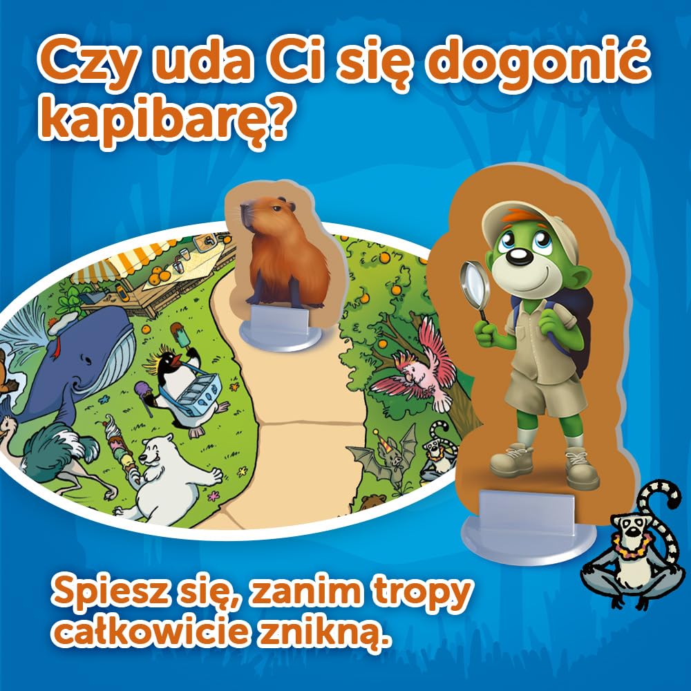 Trefl - Spy Guy Kids: Zwierzaki Cudaki - Kooperacyjna Gra Detektywistyczna dla Najmłodszych, Rodzinna Planszówka, Szukanie Poszlak, dla Dzieci od 3 lat