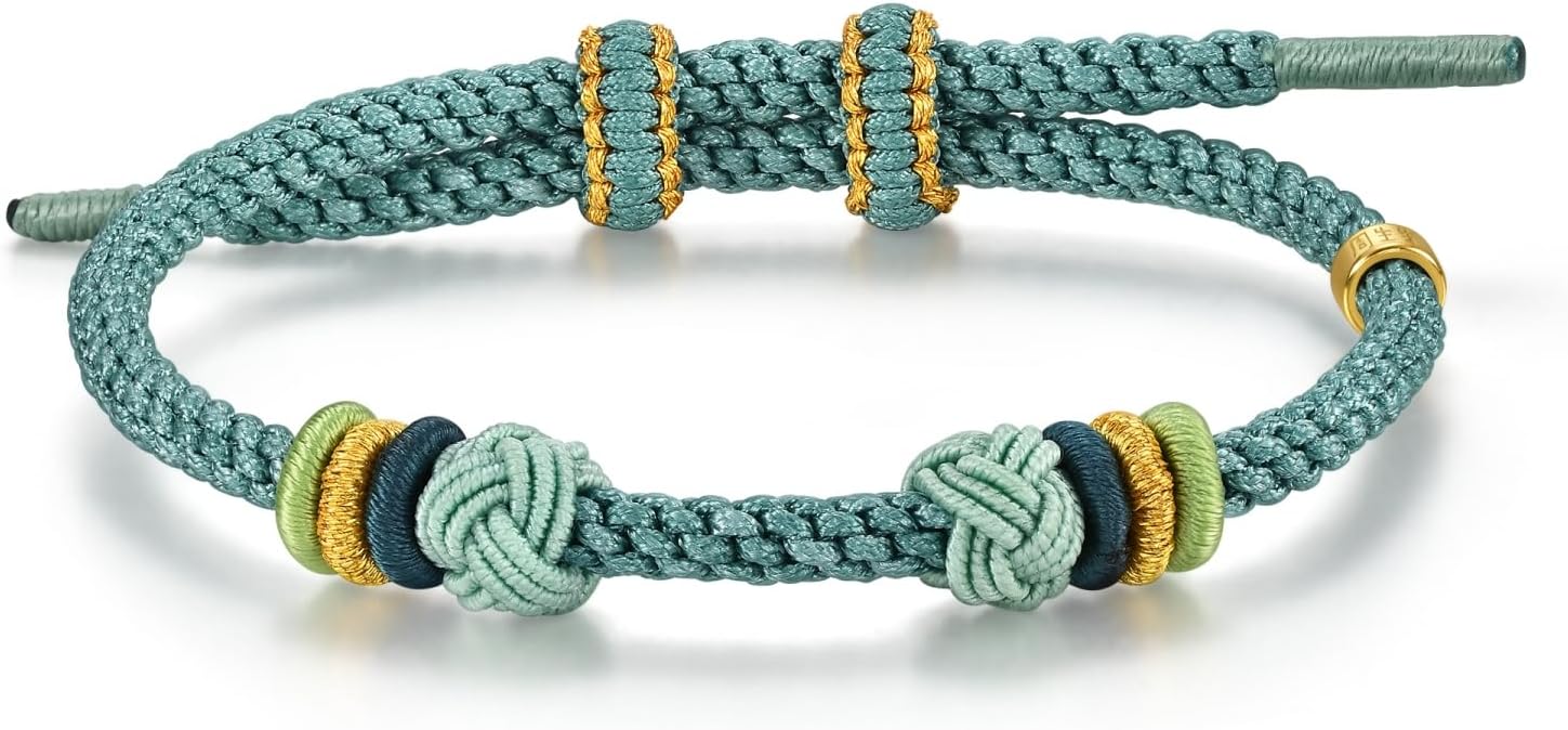 CHOW SANG SANG Hand-woven Knotted Harmony Blue Rope Bracelet for Women JFB0049